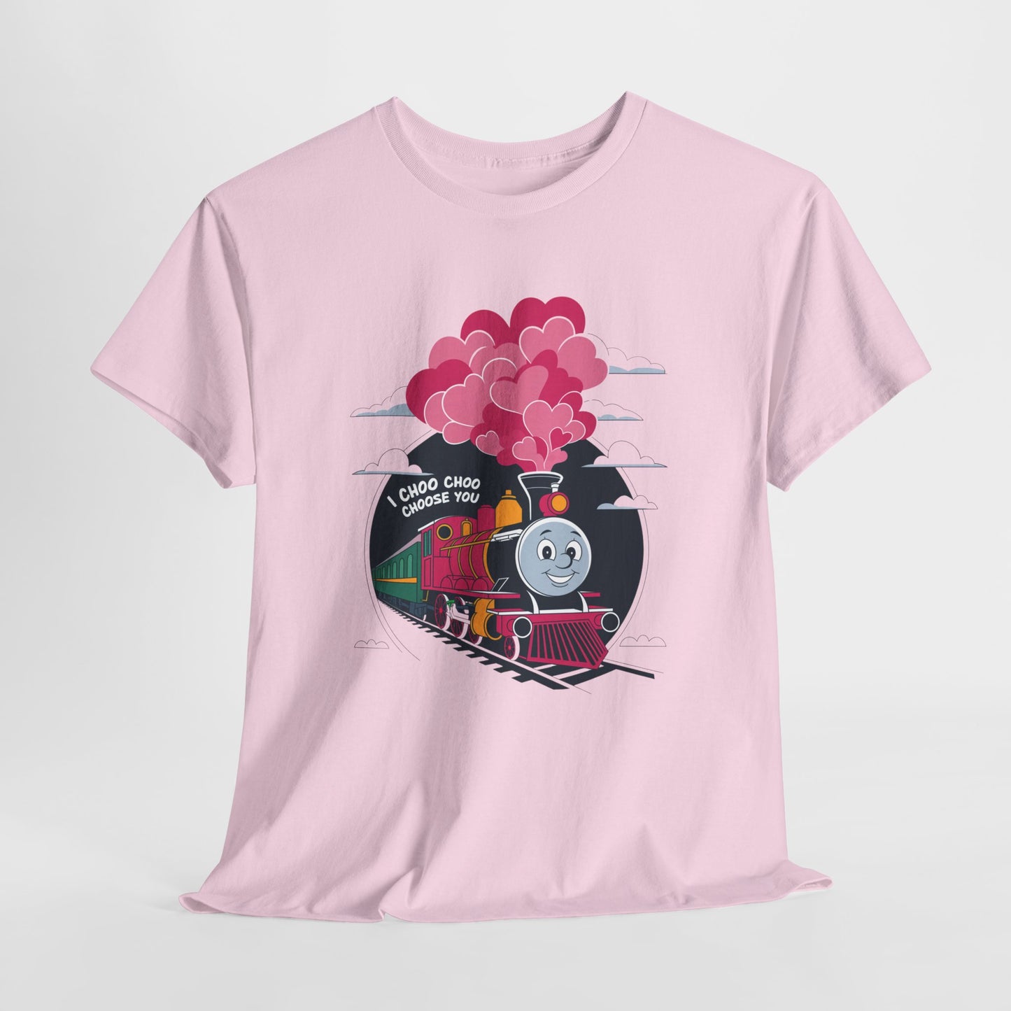 I Choo Choo Choose You Shirt, Cute Train Valentine Tee, Funny Love Graphic TShirt, Romantic Gift For Him Her, Valentine Pun Shir
