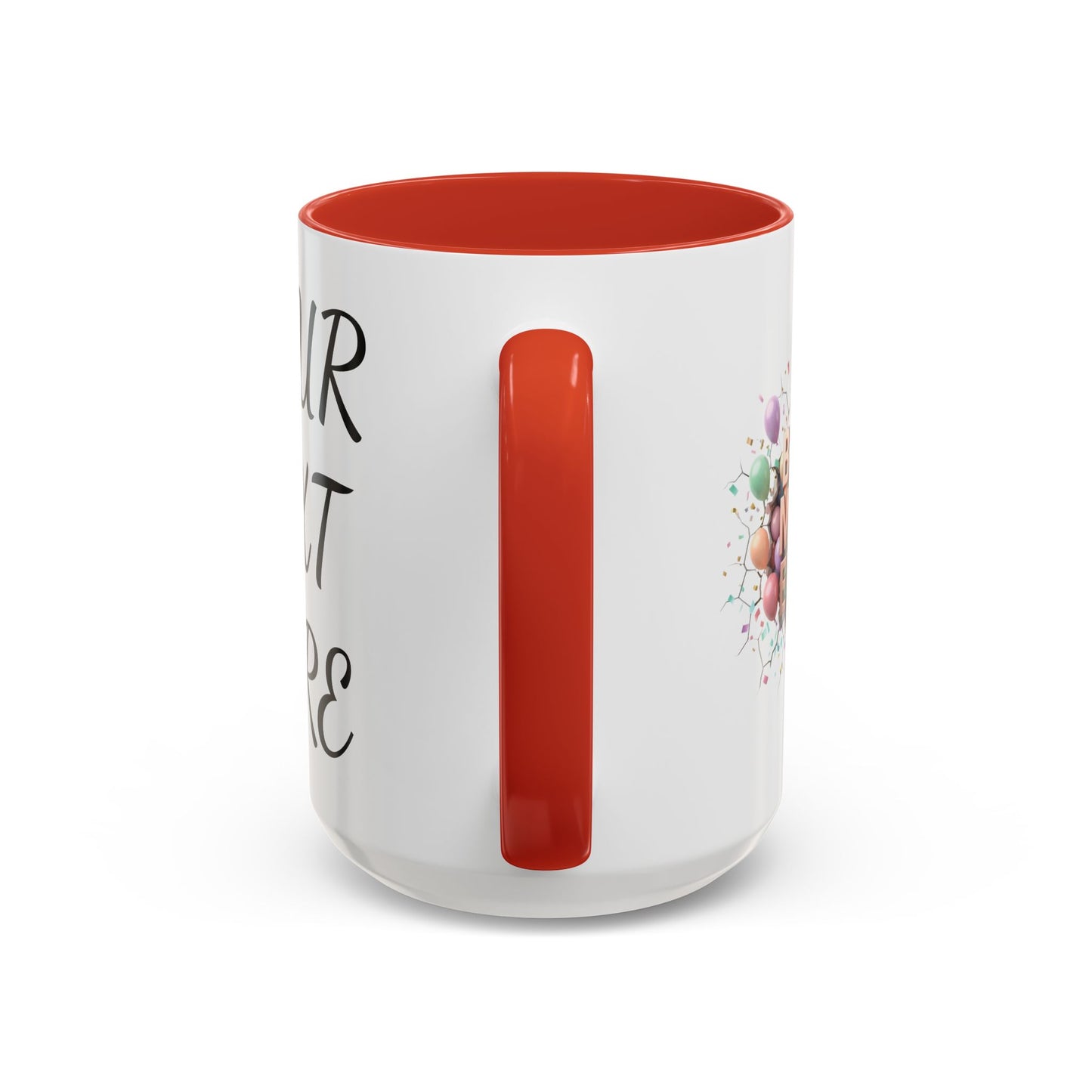 Personalized Mom Mug, Best Mom Ever Gift, Custom Name Coffee Cup, 3D Balloon Design, Mothers Day Gift, New Mom Gift 2025, Custom Mug