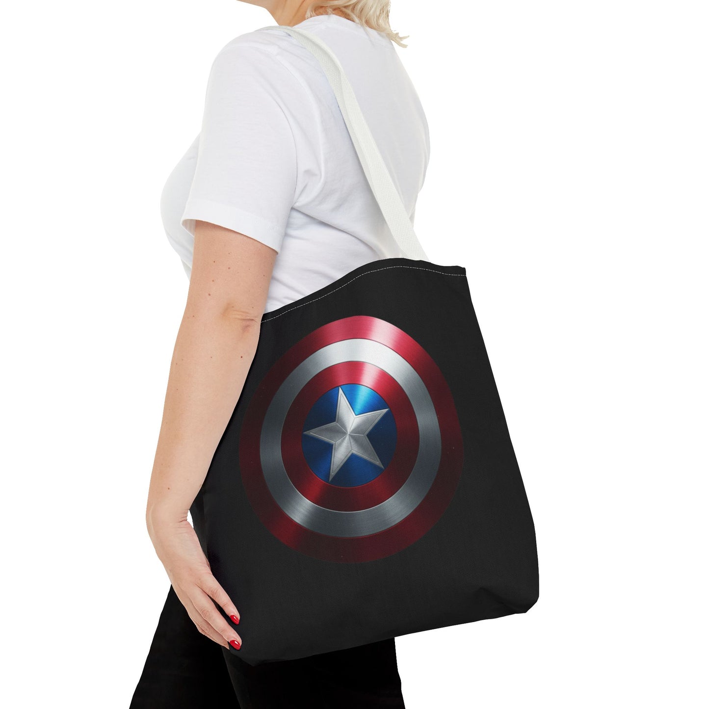 Heroic Shield Tote Bag - Stylish Marvel-Inspired Carryall for Fans