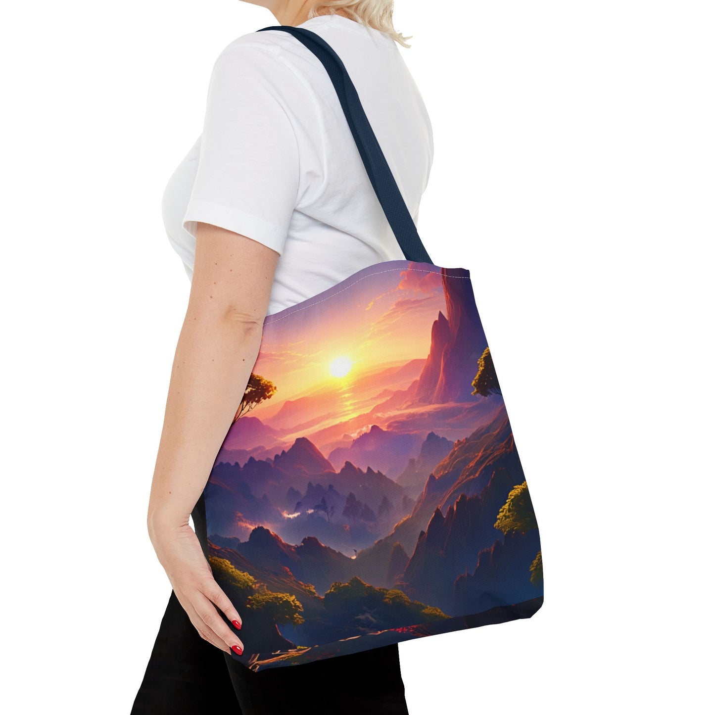 Sunset Landscape Tote Bag