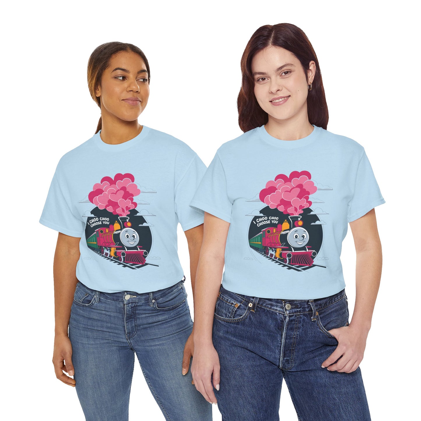 I Choo Choo Choose You Shirt, Cute Train Valentine Tee, Funny Love Graphic TShirt, Romantic Gift For Him Her, Valentine Pun Shir