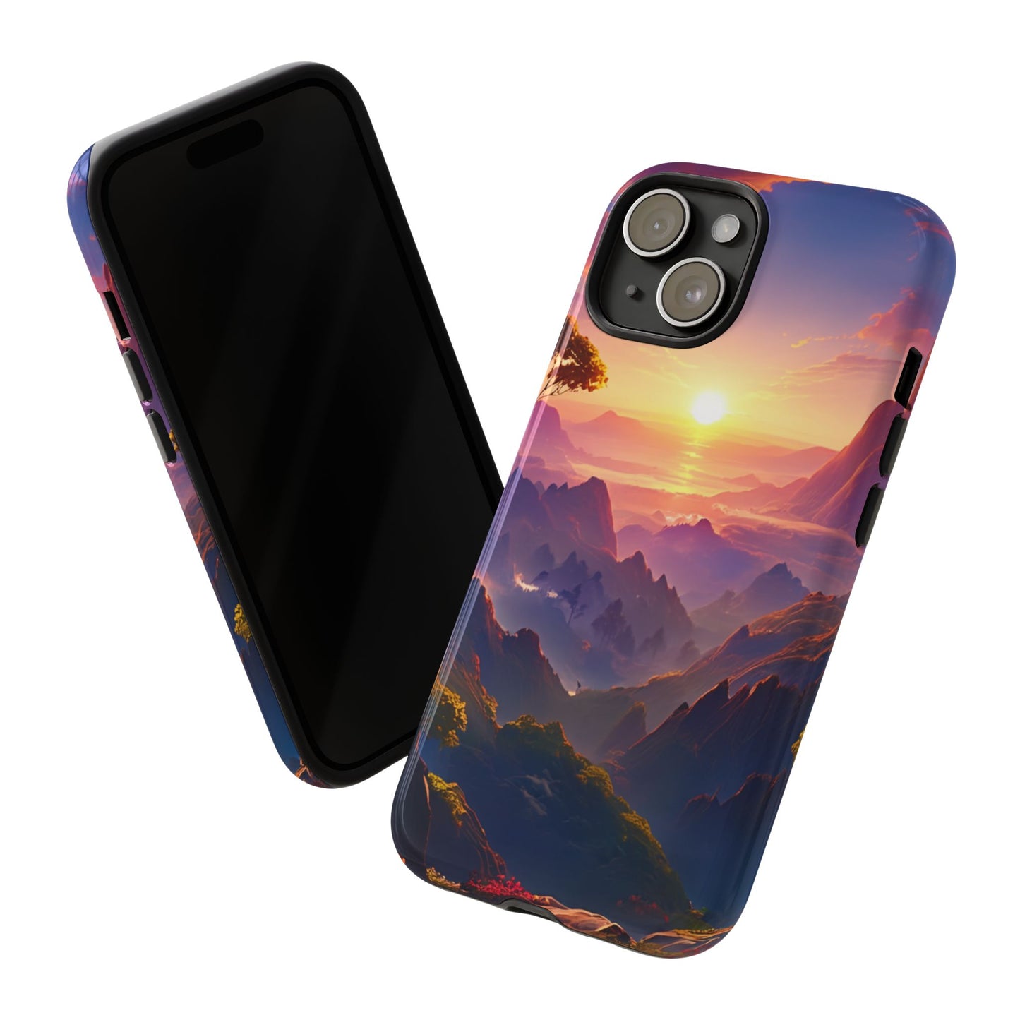 Samsung Tough Case Sunset Landscape Illustration