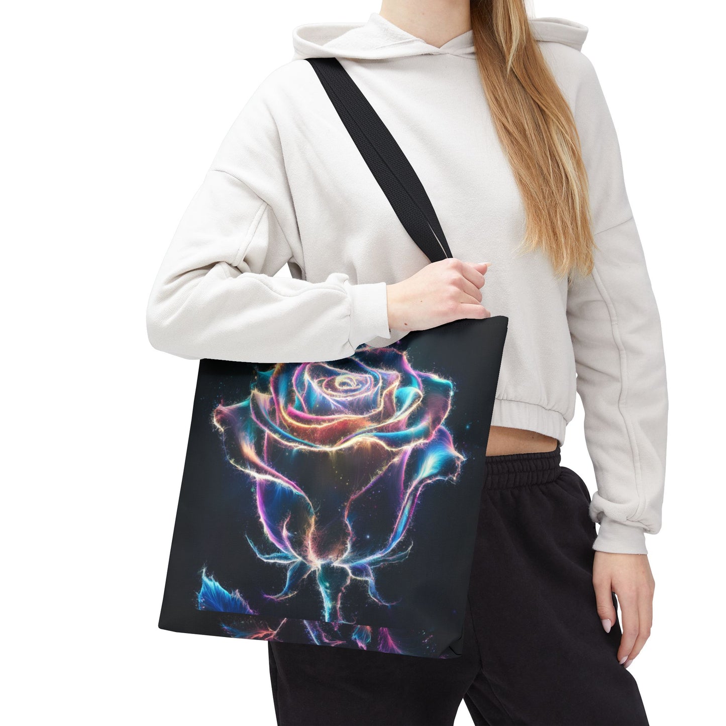 Glowing Rose Tote Bag