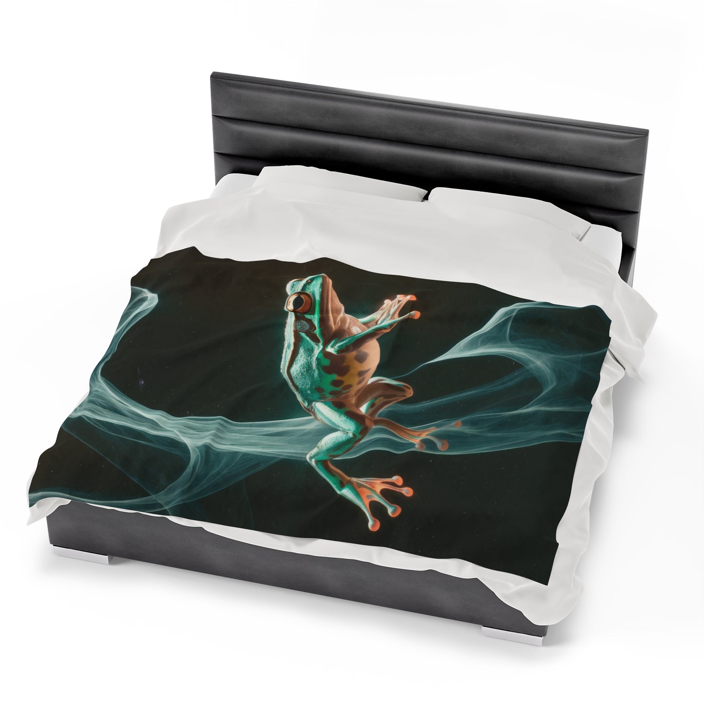 Plush Blanket - Fun Frog Design
