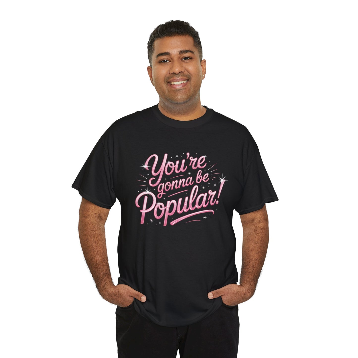 You’re Gonna Be Popular Wicked Musical Tee – Broadway Quote Shirt – Funny Retro Typography T-Shirt for Theatre Fans & Musical Lovers