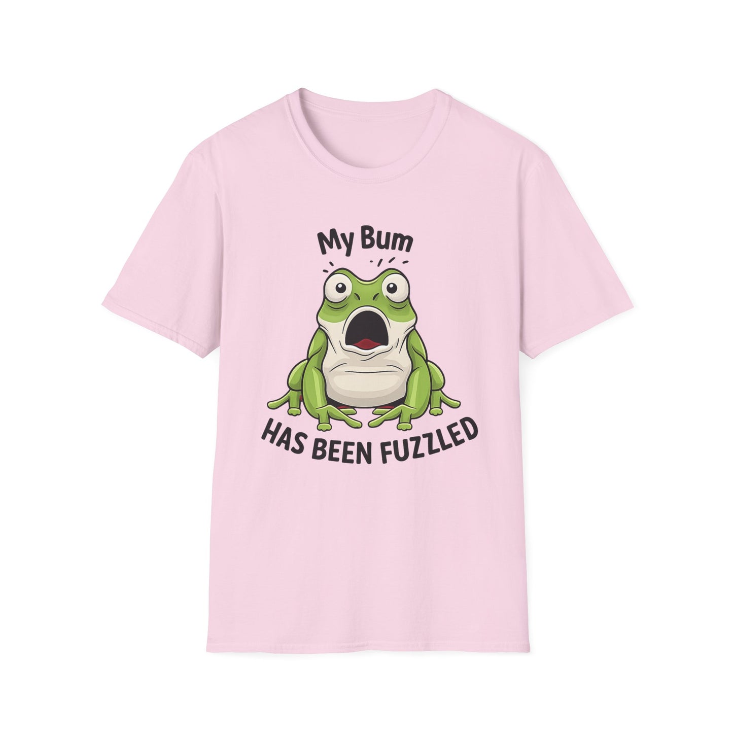 My Bum Has Been Fuzzled Shirt, Bumfuzzled Word Play Tee, Funny Frog T Shirt, Cute Shocked Frog Graphic Tee, Silly Humor Gift
