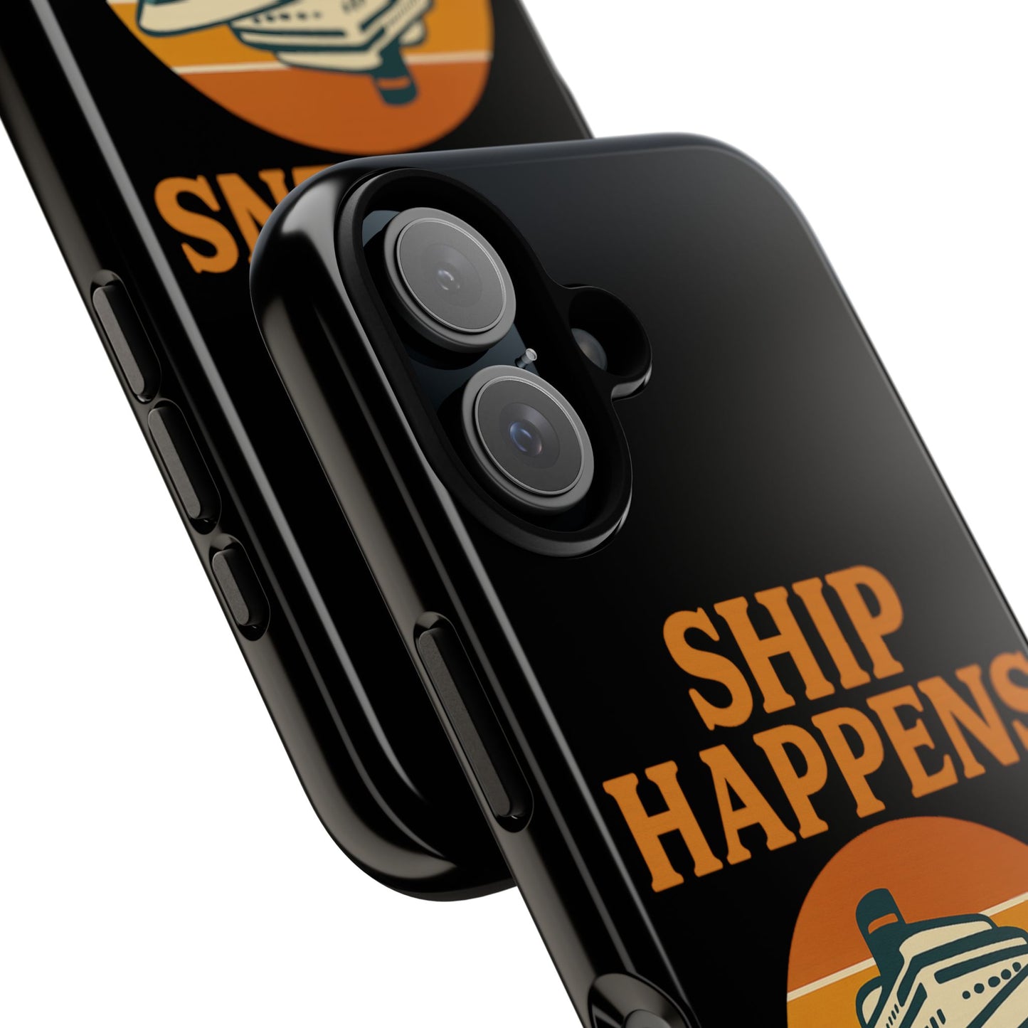 iPhone Case Ship Happens Sunset Cruise Case Gift for Travel Lovers Nautical Phone Case Cruise Accessory