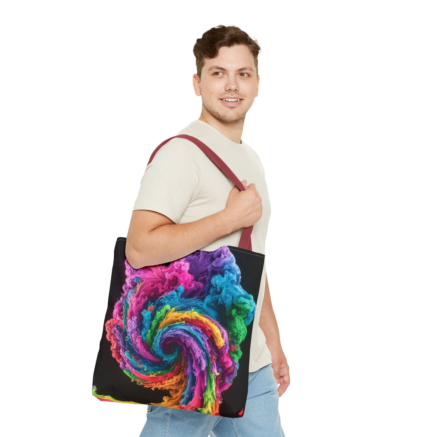 Colorful Swirl Tote Bag