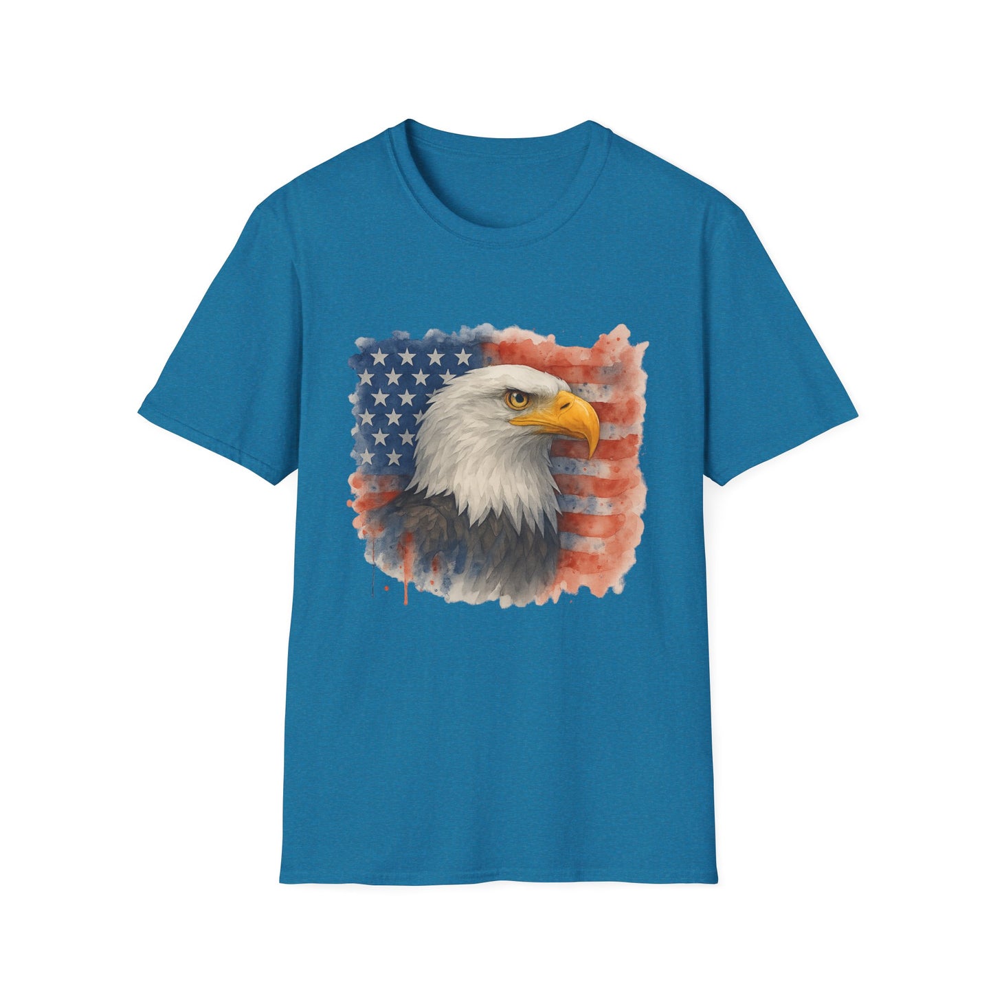 American Eagle & Flag T‑Shirt | Patriotic Graphic Tee | Bald Eagle USA Shirt | 4th of July Tee | Independence Day Apparel