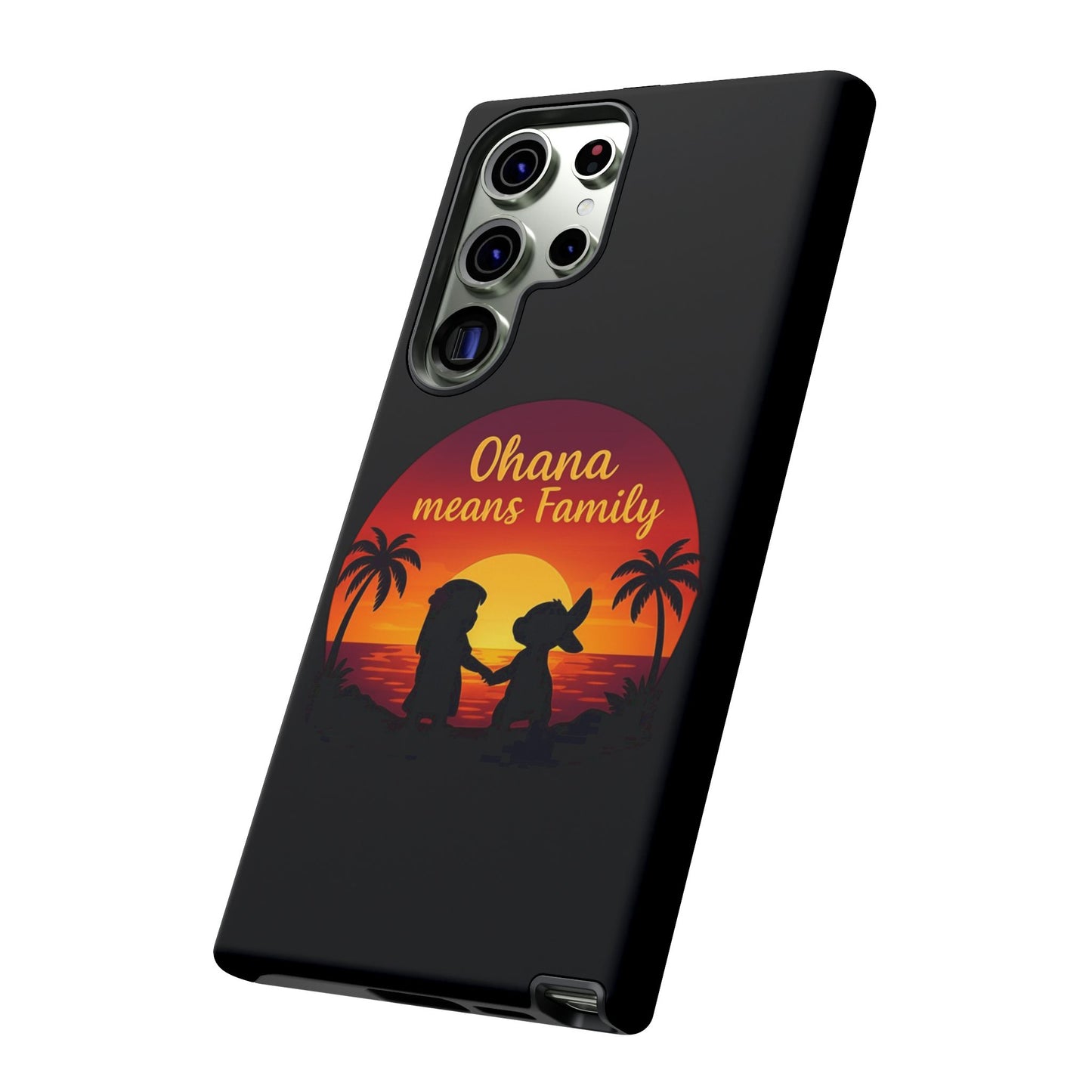 Ohana Means Family Samsung Case – Cute Hawaii Sunset Phone Cover – Lilo and Stitch-Inspired Gift – Protective Case for Galaxy S Series