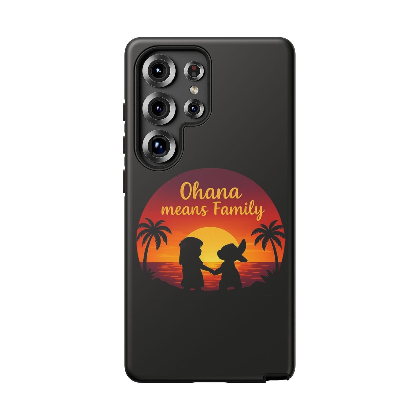 Ohana Means Family Samsung Case – Cute Hawaii Sunset Phone Cover – Lilo and Stitch-Inspired Gift – Protective Case for Galaxy S Series