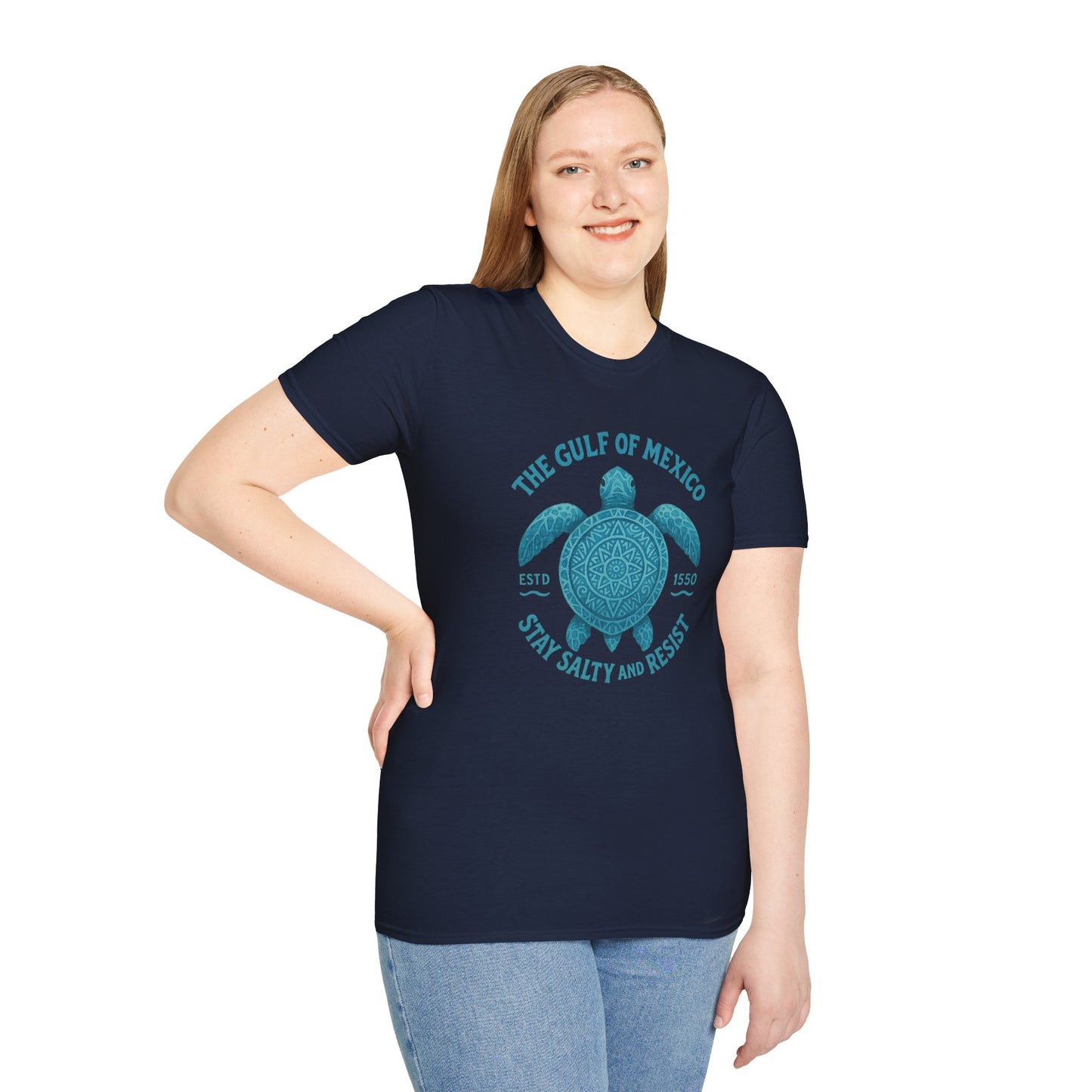 Gulf of Mexico Watercolor Sea Turtle T-Shirt - Ocean Wildlife Tee - Nature Lover Gift - Summer Beach Top - Coastal Art Graphic Tee