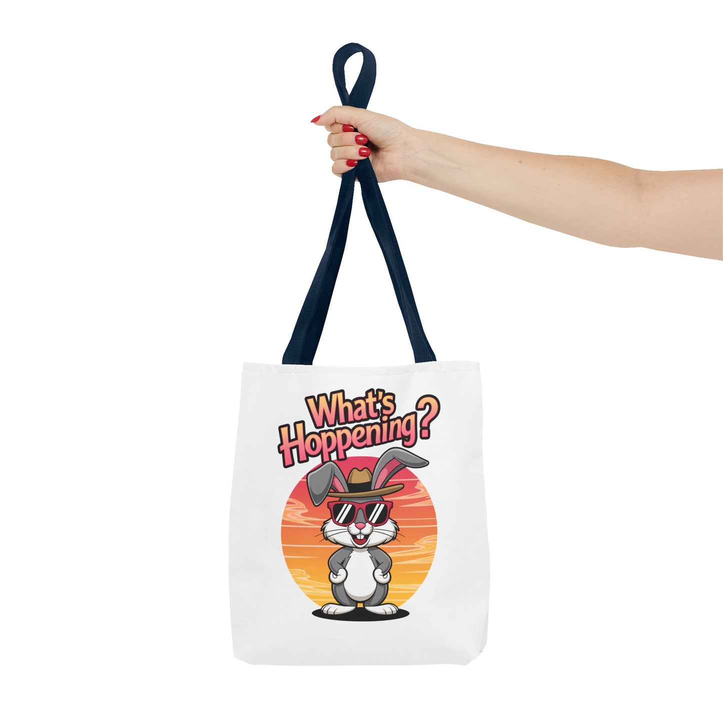 Bunny Tote Bag - 'What's Hoppening'