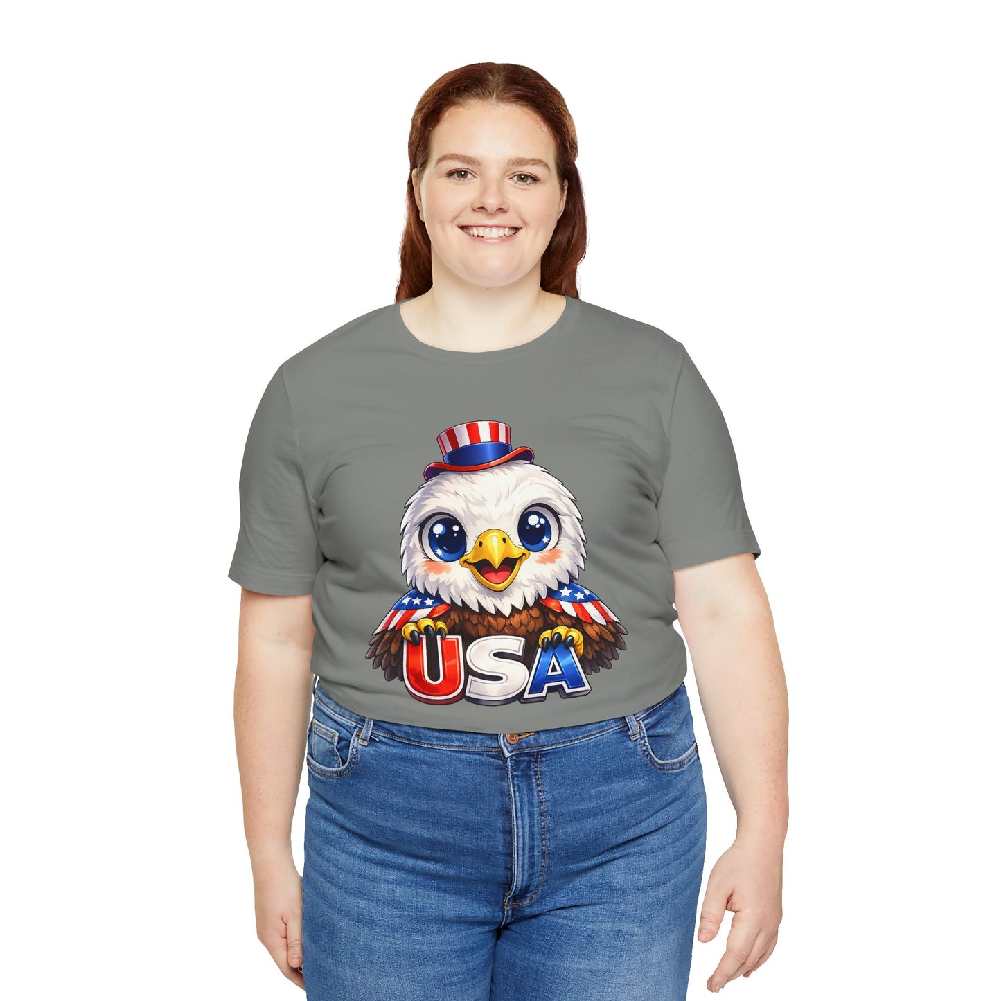Cute USA Eagle Shirt, Patriotic Eagle T Shirt, Fourth Of July Shirt, American Flag Eagle Tee, Freedom Graphic Shirt, USA Pride Top