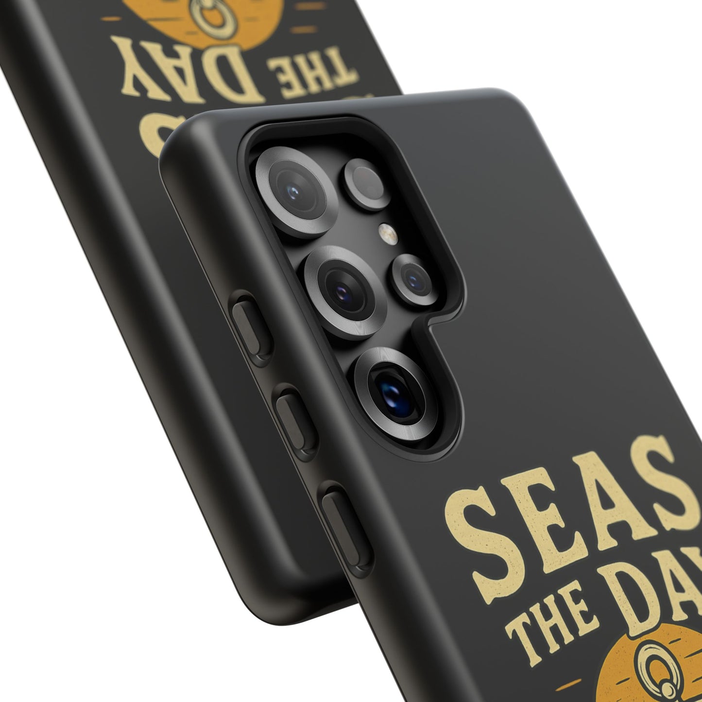 Seas the Day Samsung Case – Nautical Phone Case – Anchor Pun Gift – Ocean Lover Accessory – Motivational Phone Cover – Beach Vibes Case