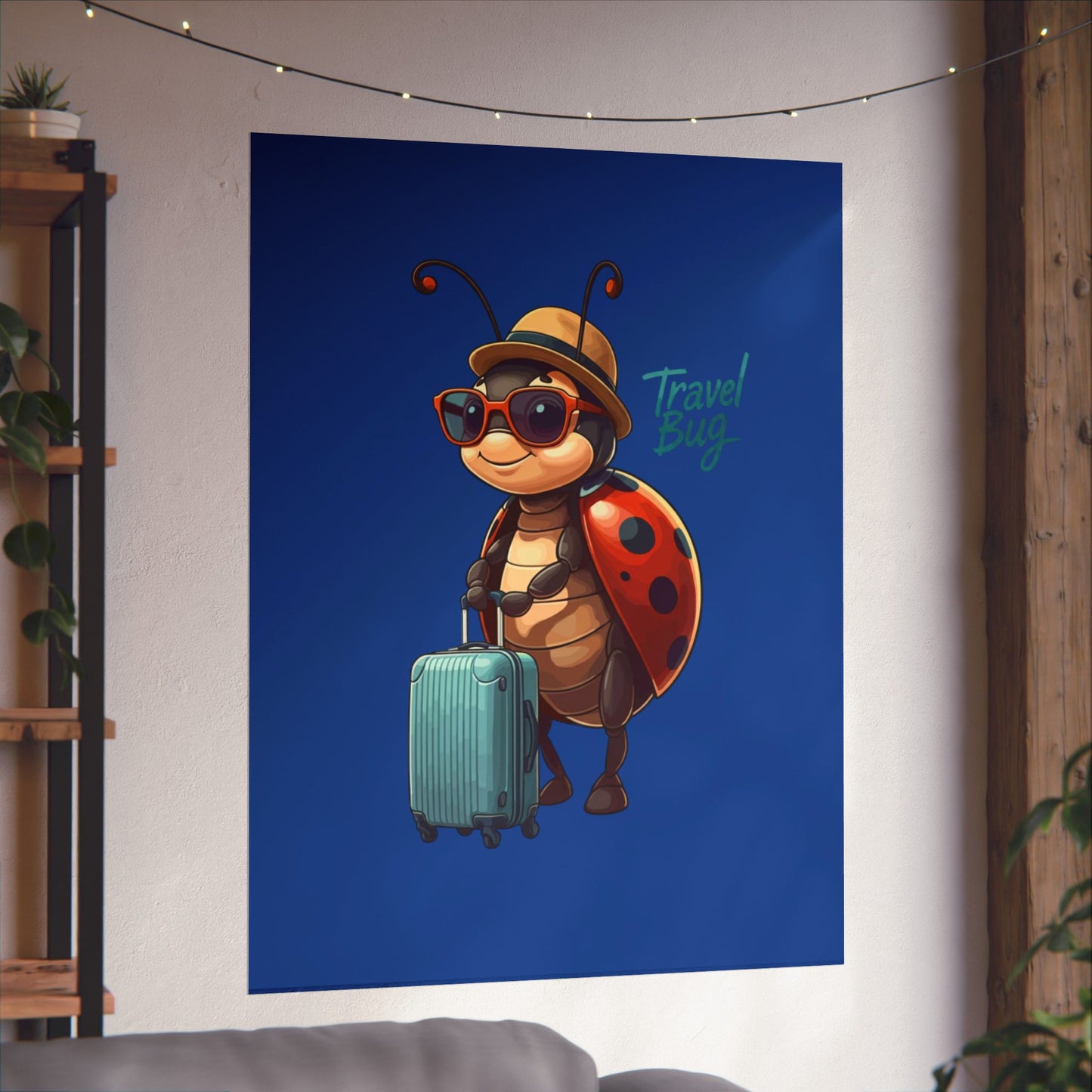 Vertical Poster - Travel Bug Ladybug