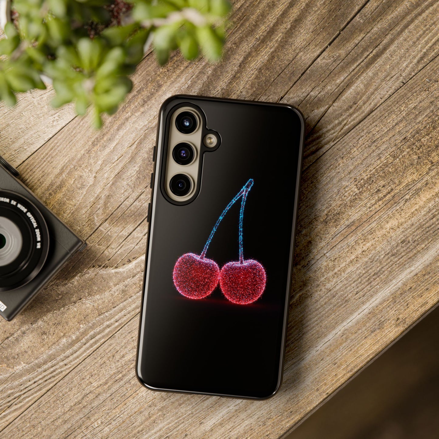 Samsung Phone Case Sparkling Cherries Phone Case Cherry Samsung Case Cherry Phone Case