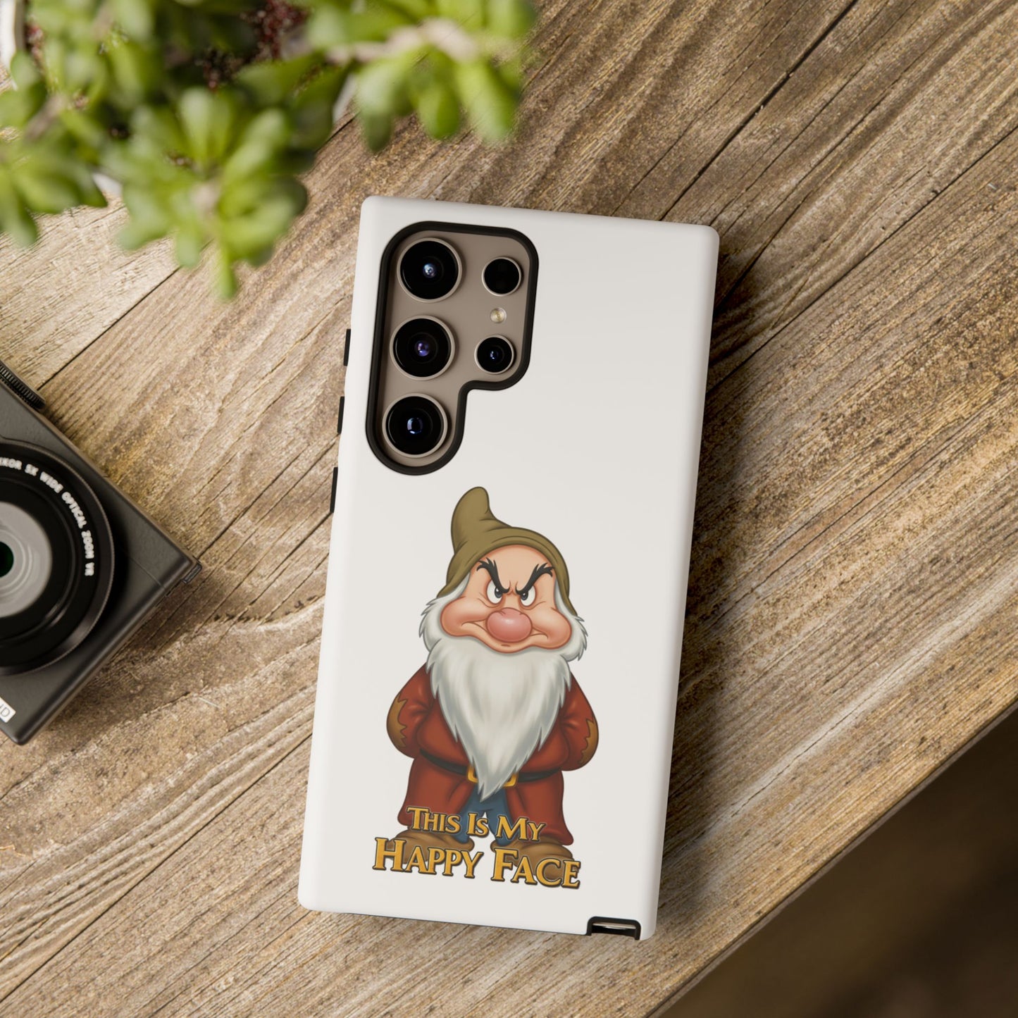 Samsung Phone Case - Grumpy Dwarf 'This is My Happy Face'