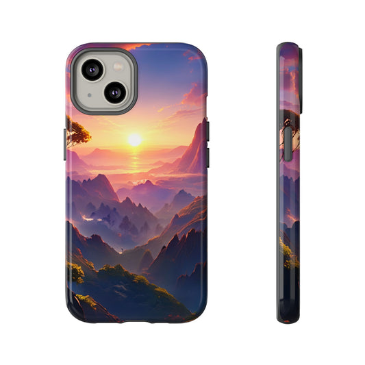 iPhone Tough Case - Artistic Sunset Landscape