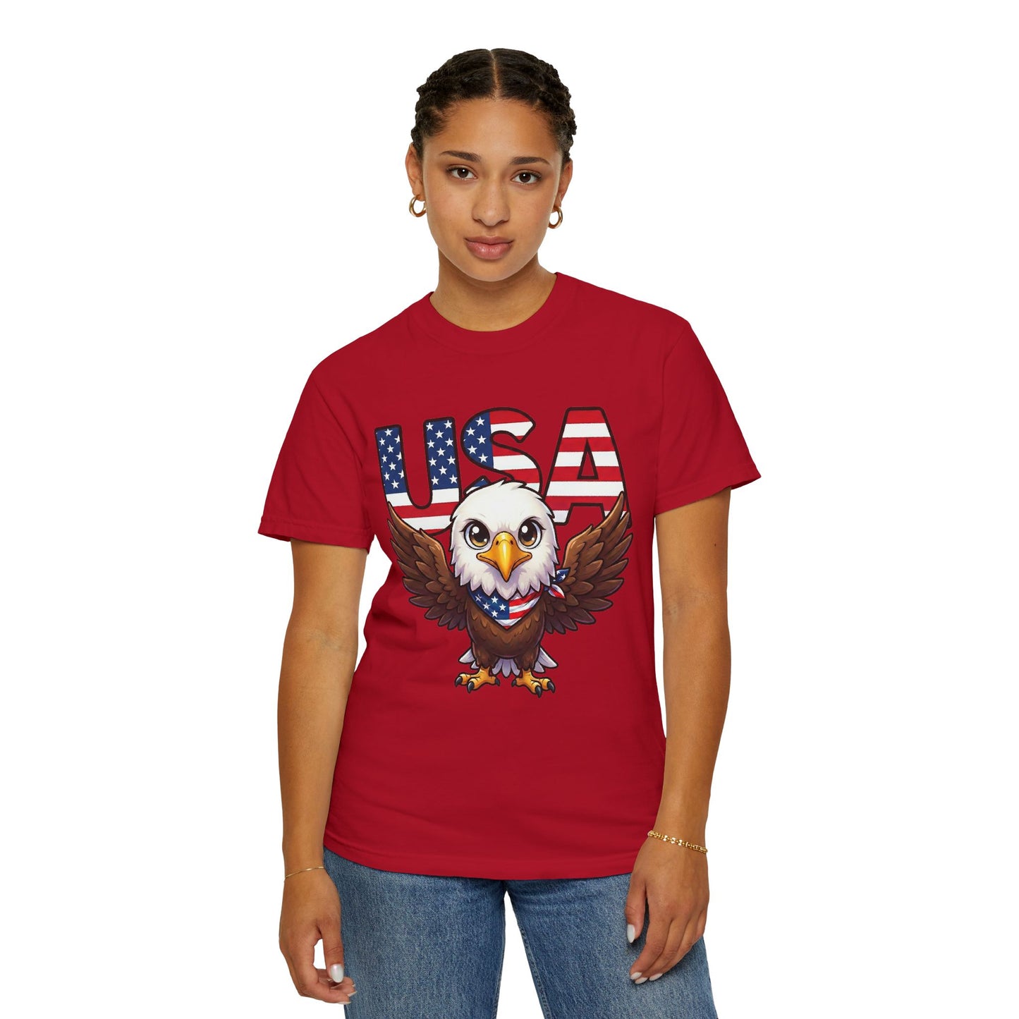 USA Eagle Shirt, Patriotic Comfort Colors Shirt, American Flag Eagle T Shirt, Fourth Of July Shirt, Freedom Graphic Tee, USA Pride Shirt