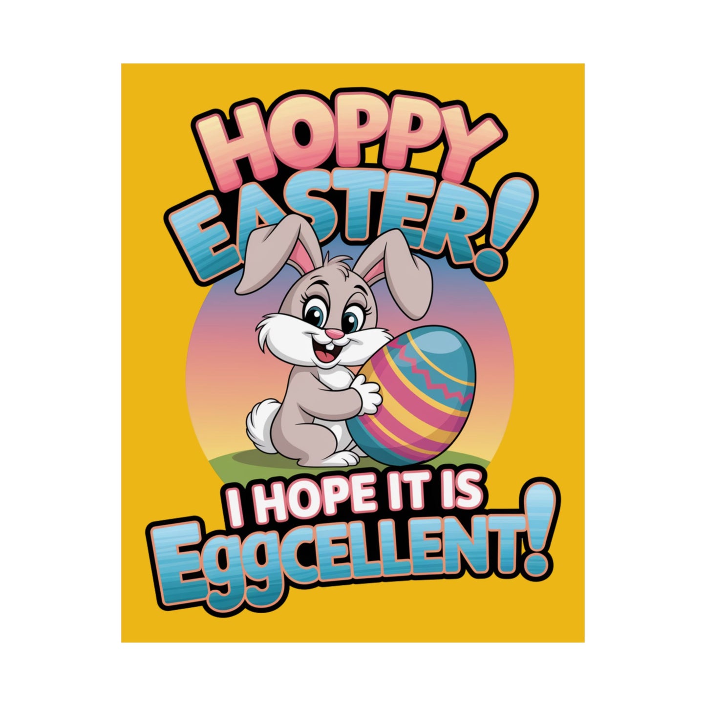 Easter Bunny Poster Easter Decor Easter Bunny Decor Home Decor Holiday Decorations Easter Art Wall Art