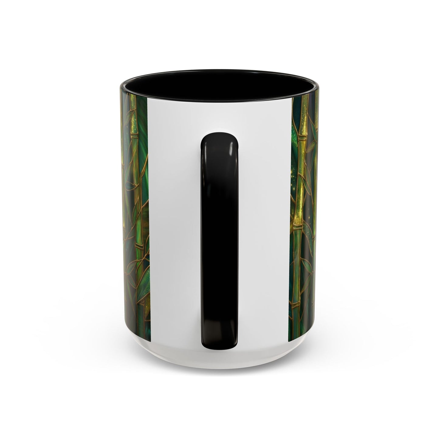 Stained Glass Panda Mug, Panda Coffee Mug, Bamboo Panda Cup, Cute Panda Gift, Nature Animal Mug, Wildlife Art Mug, Panda Lover Gift