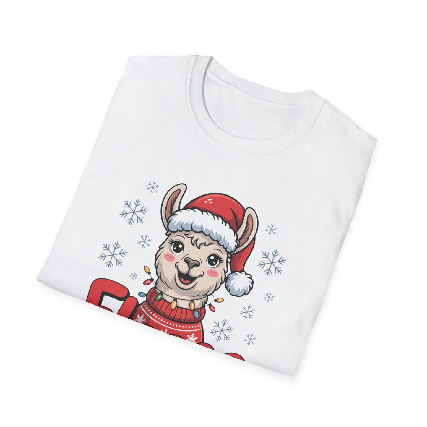 Fleece Navidad Llama Christmas Shirt, Funny Llama Xmas Tee, Cute Holiday Pun Shirt, Fuzzy Llama Santa Sweater Shirt, Christmas Gift Tee
