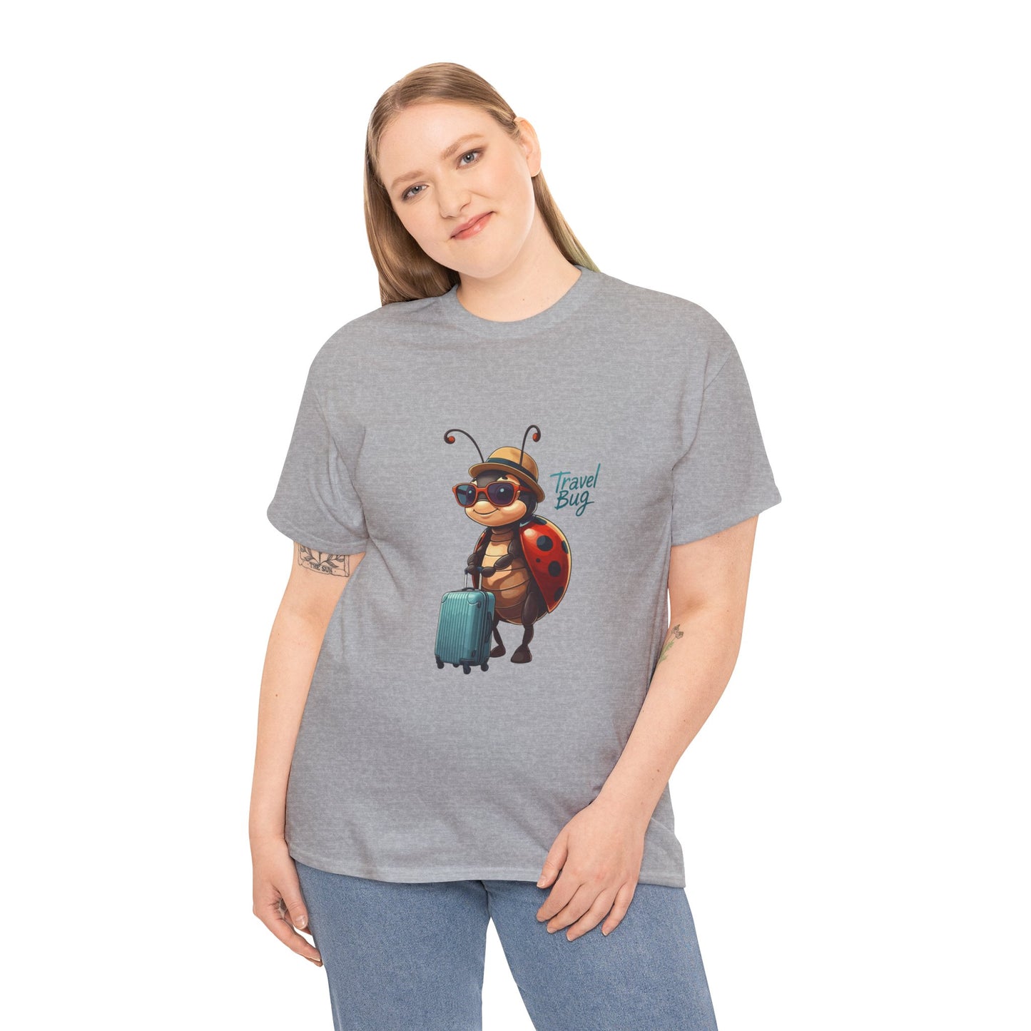 Travel Bug T-Shirt – Cute Ladybug Travel Tee | Funny Wanderlust Shirt for Travel Lovers | Unisex Graphic Tee Gift for Adventurers