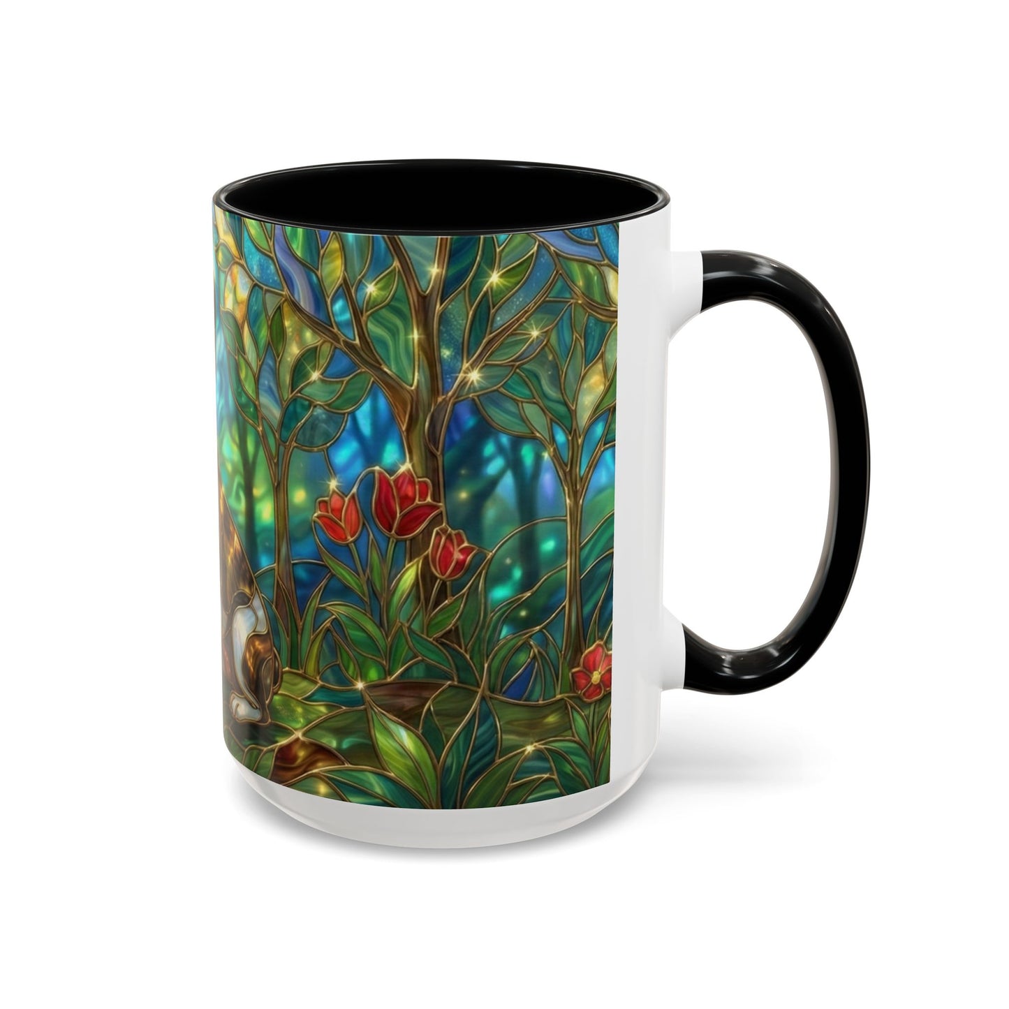 Stained Glass French Bulldog Mug, Frenchie Coffee Mug, Colorful French Bulldog Art Cup, Dog Mom Gift, Pet Lover Mug, Unique Frenchie Gift