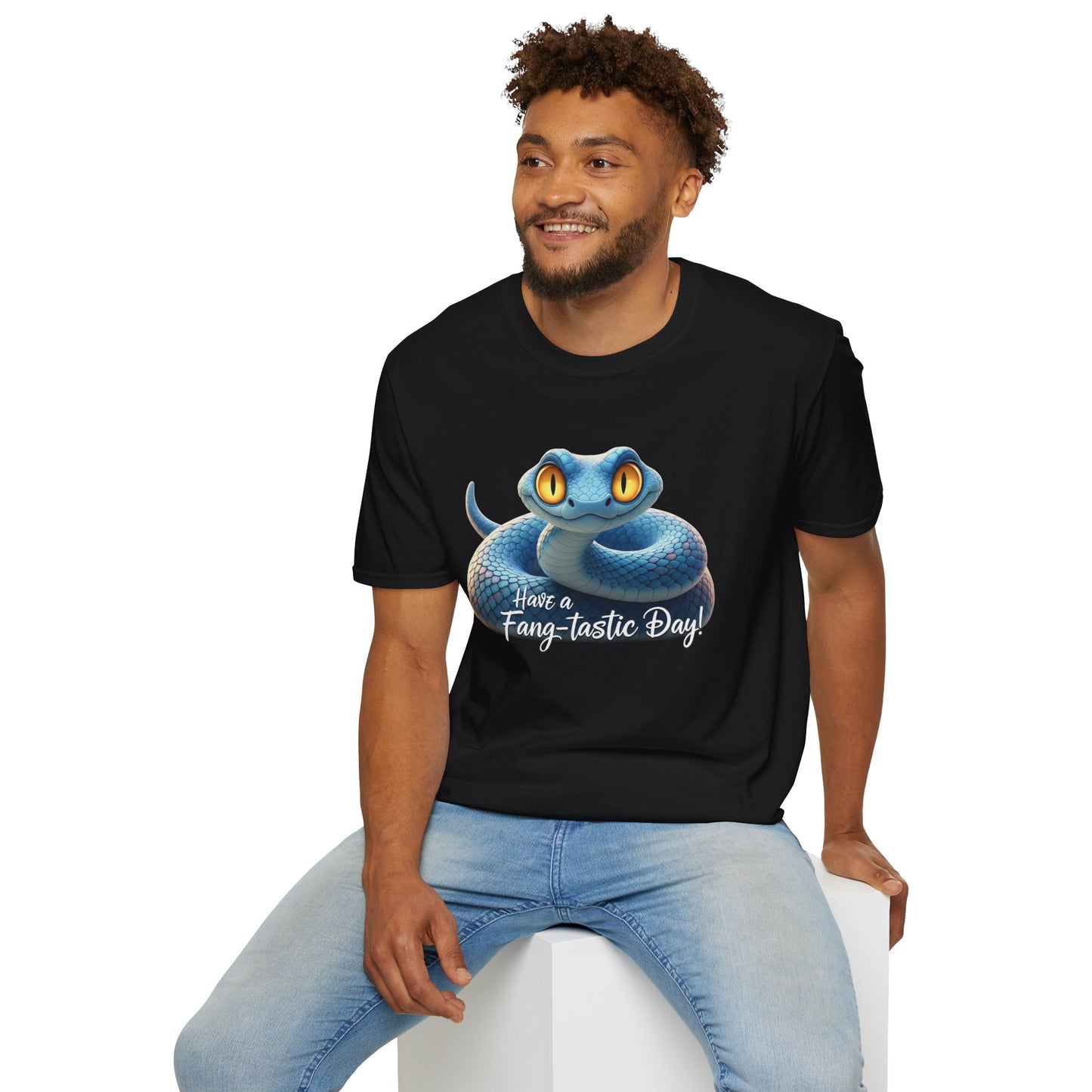 Have A Fang-tastic Day Snake T-Shirt, Funny Reptile Tee, Cute Snake Lover Gift, Animal Pun Shirt, Humor Top For Her Or Him