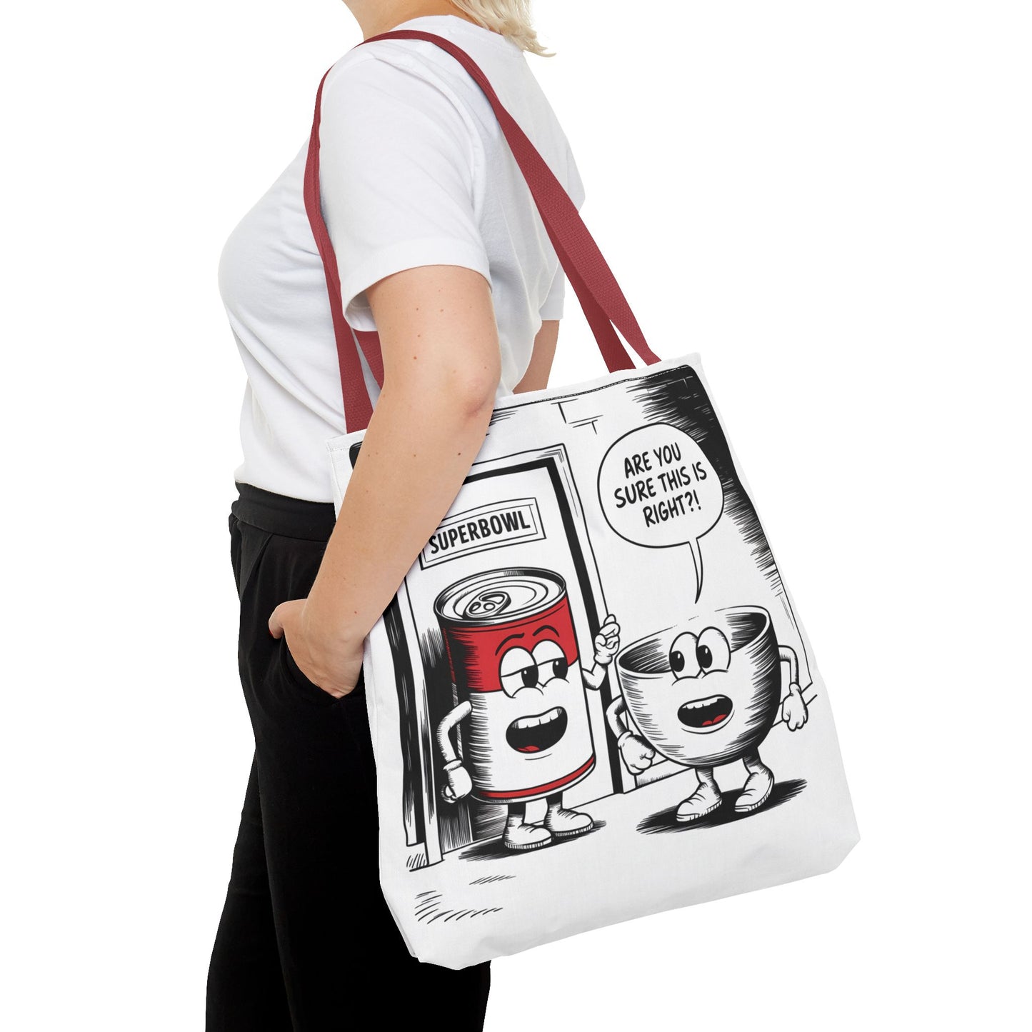 Tote Bag - Comic Superbowl Soup Design