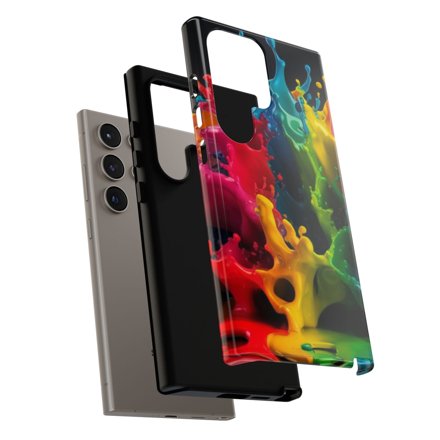 Vibrant Splash Samsung Phone Case - Tough Spectrum Splash Samsung Case