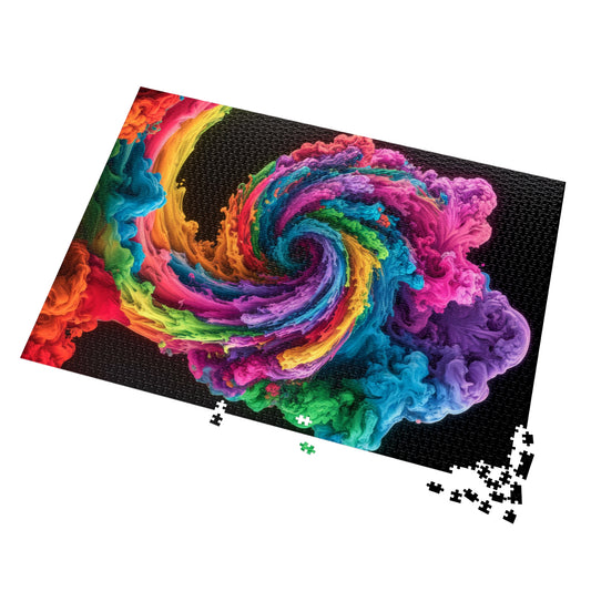 Jigsaw Puzzle - Colorful Swirl Design