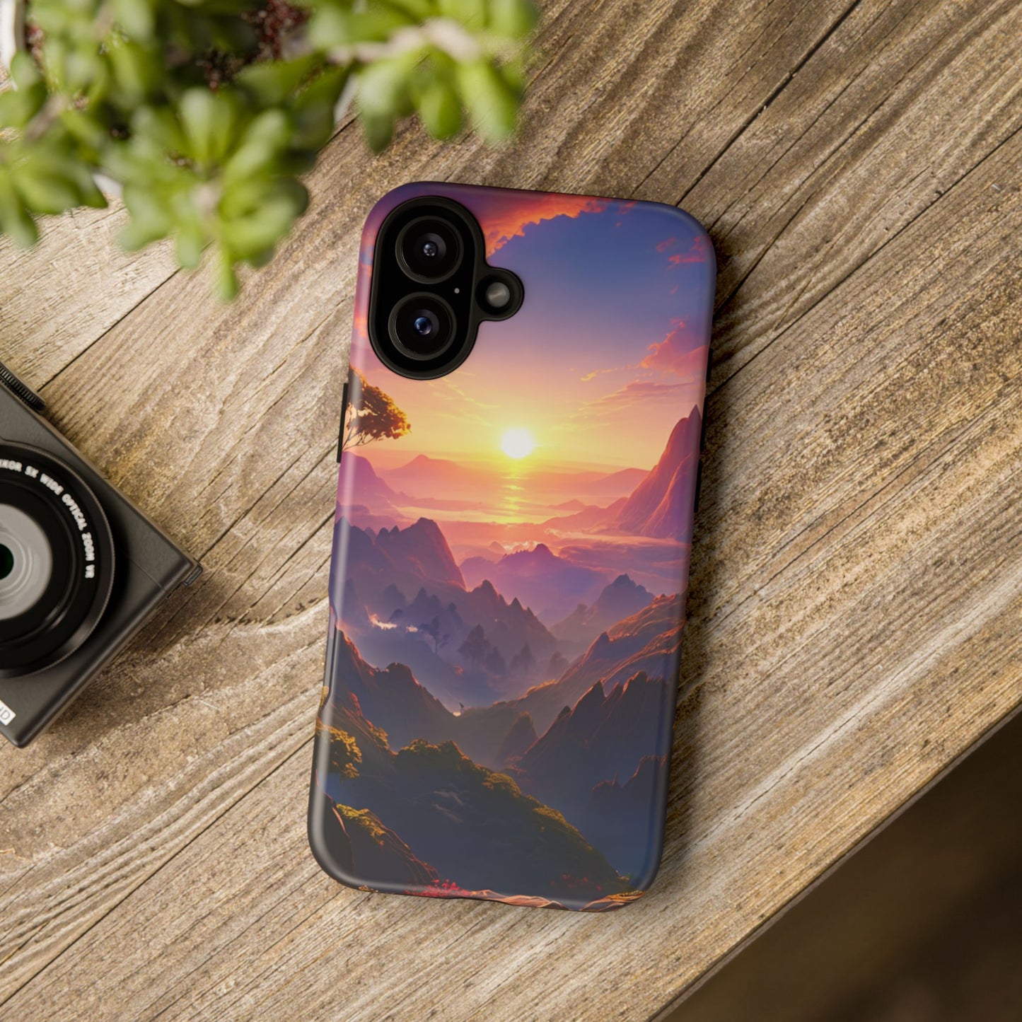 iPhone Tough Case - Artistic Sunset Landscape