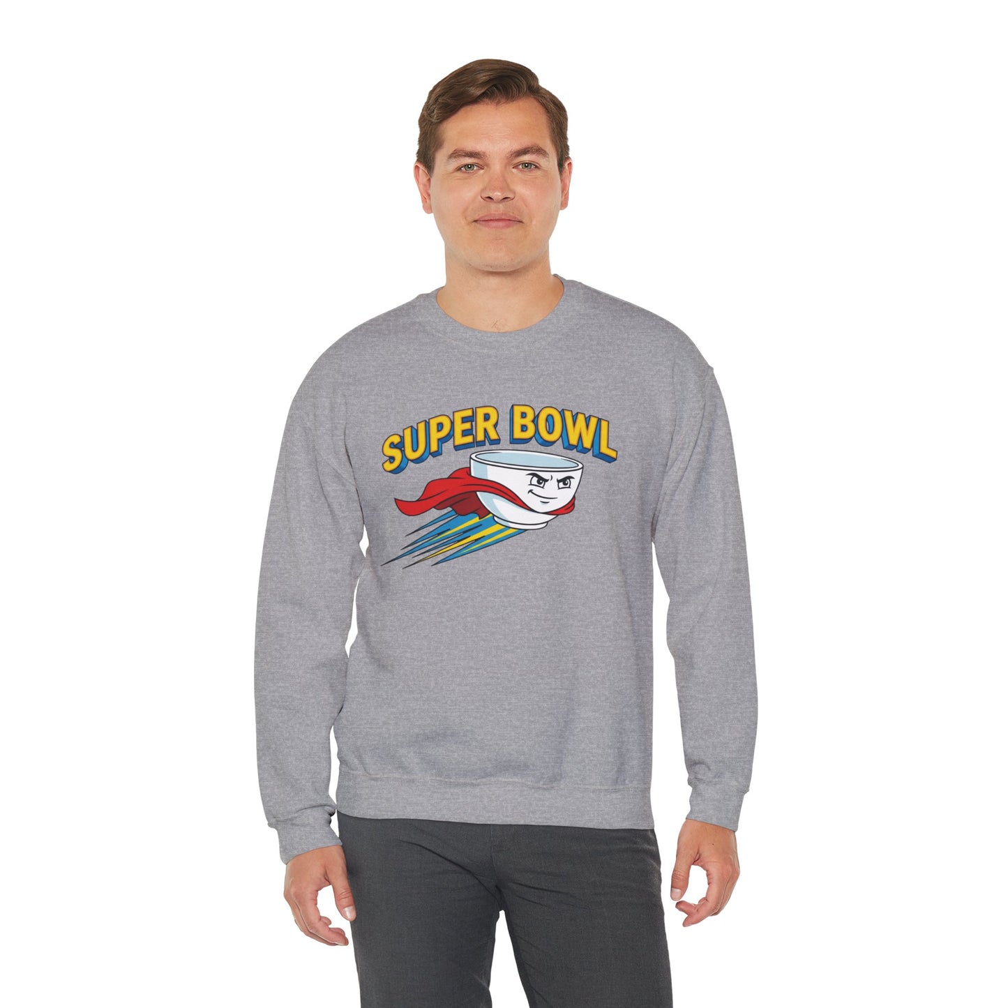 Super Bowl Sweatshirt, Funny Super Bowl Shirt, Football Party Sweatshirt, Game Day Crewneck, Bowl Pun Sweatshirt, Unisex Graphic Crew
