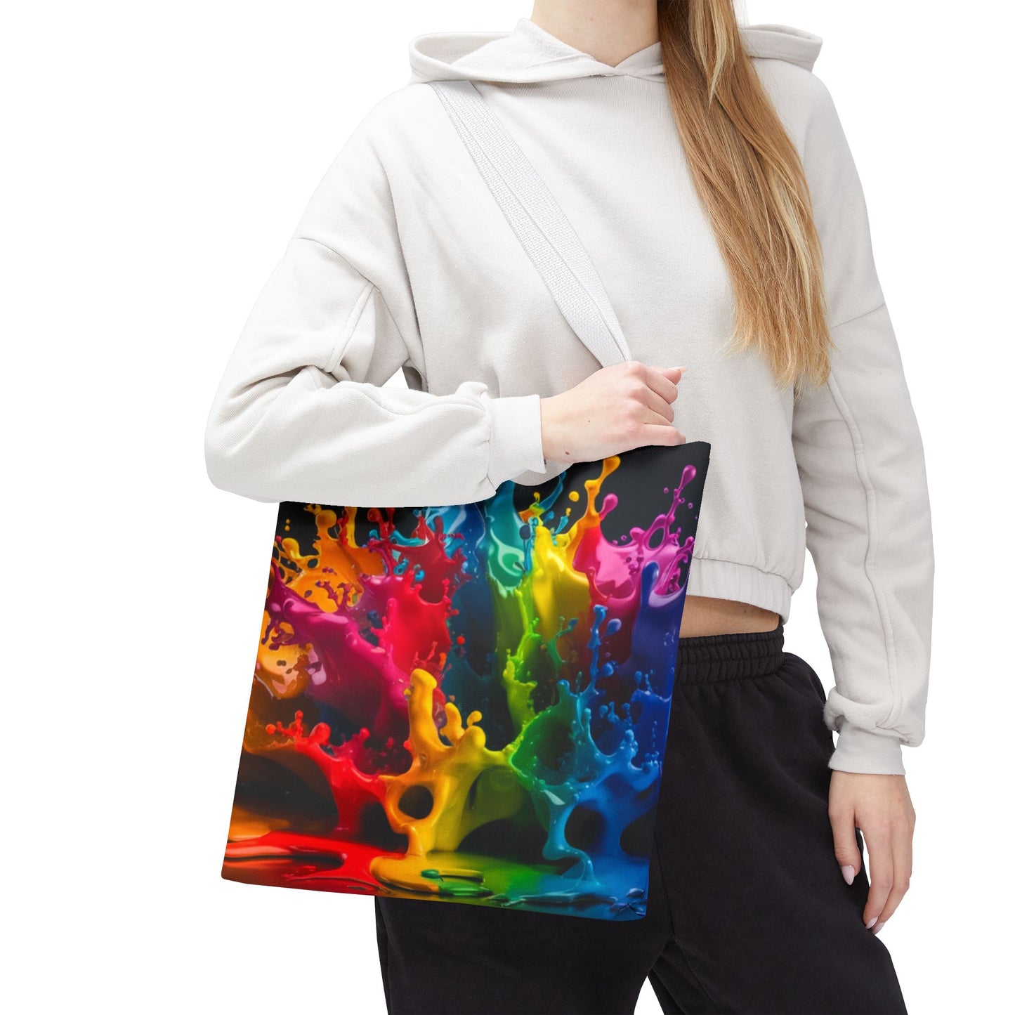 Colorful Splash Tote Bag - Vibrant Art for Every Occasion