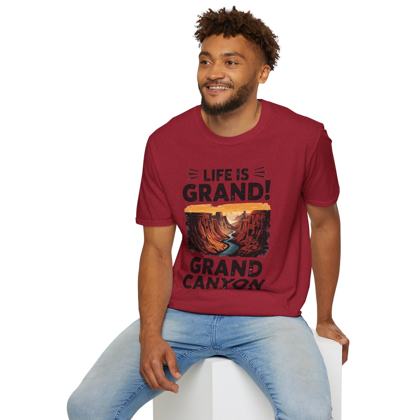 Life is Grand T-Shirt – Grand Canyon Graphic Tee | Funny National Park Shirt | Arizona Souvenir | Unisex Hiking Travel Gift Tee