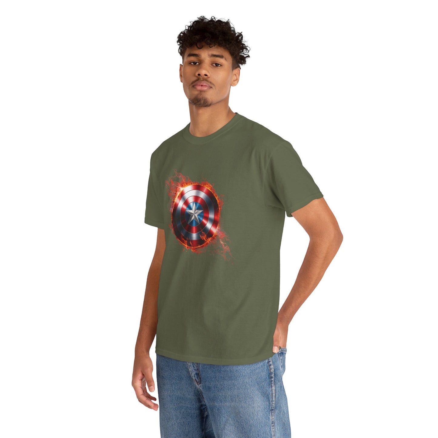 Captain America Flame Tee