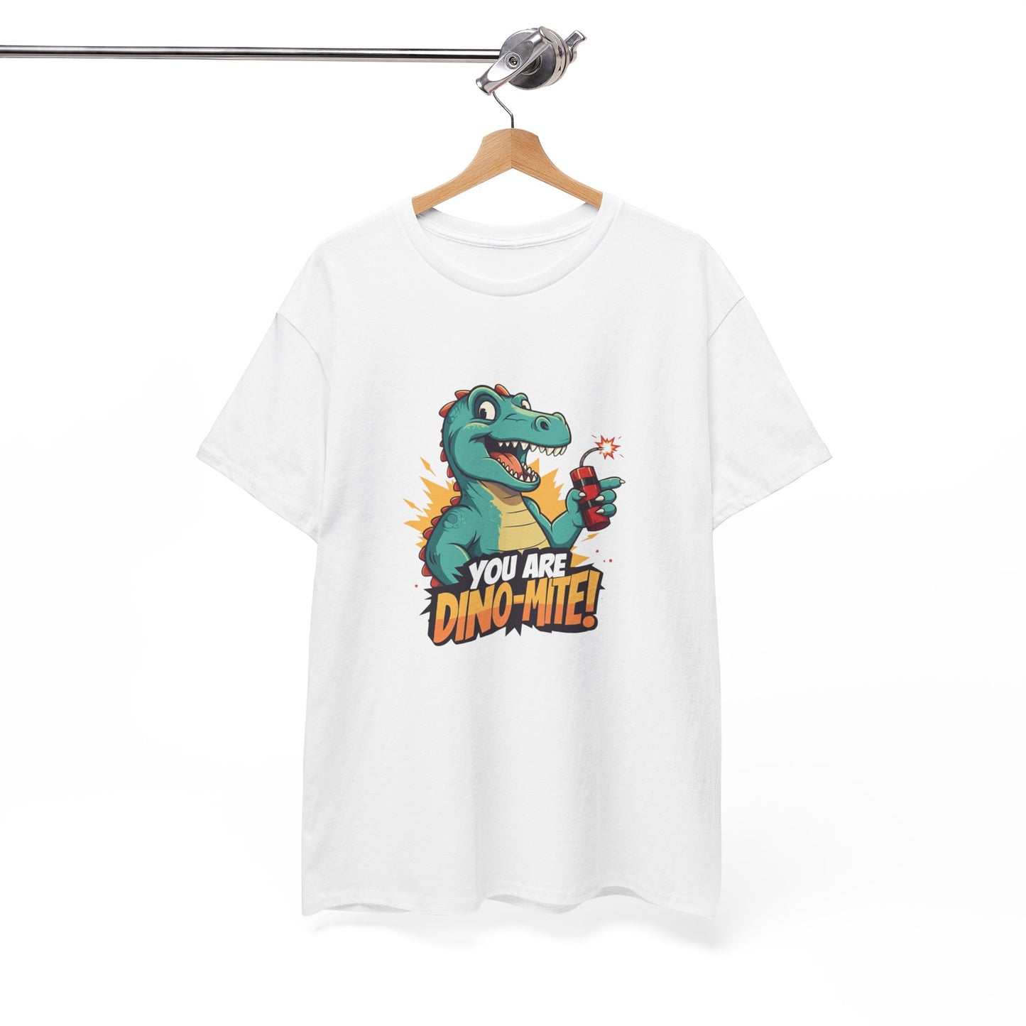 You Are Dino-Mite T-Shirt – Funny Dinosaur Graphic Tee | Cute T-Rex Shirt for Kids & Adults | Unisex Dino Lover Gift | Explosion Design