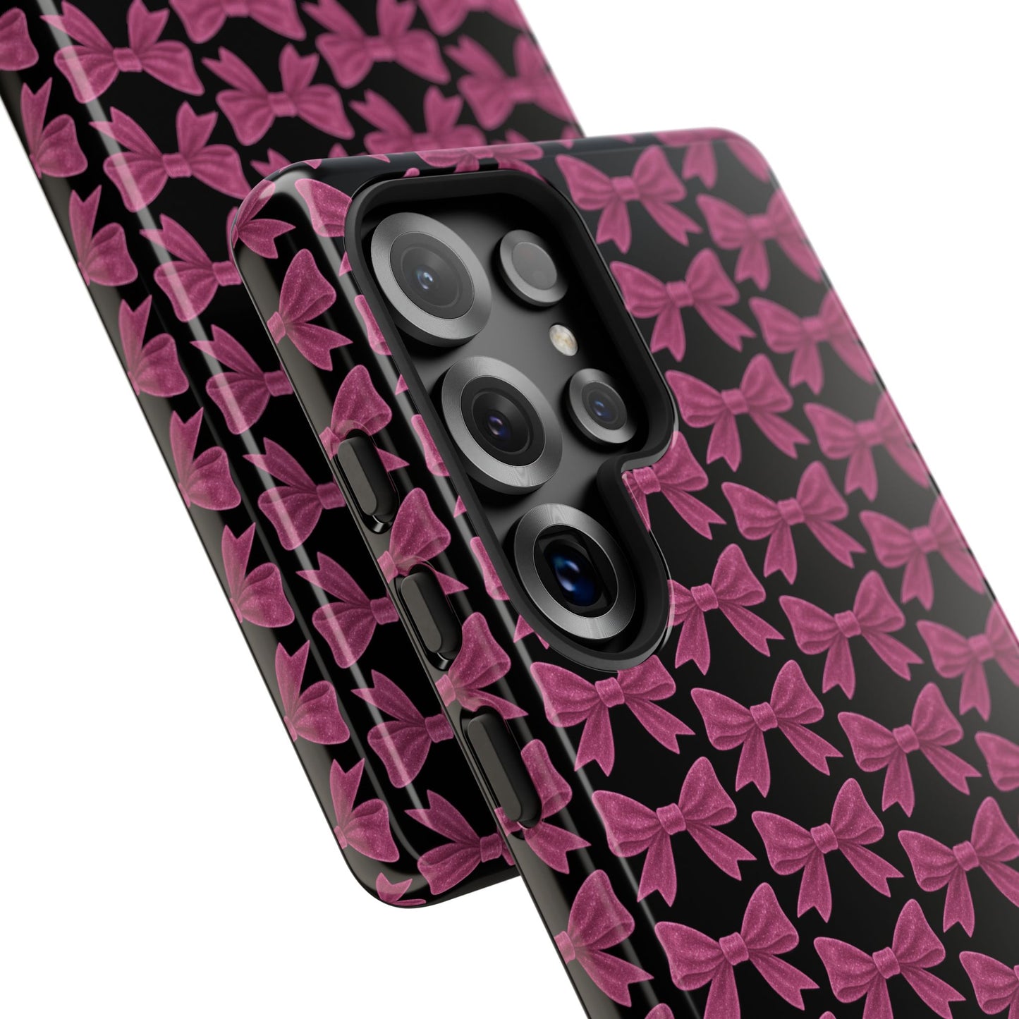 Pink Bow Samsung Case Coquette Aesthetic Phone Cover Cute Girly Phone Case Glossy Y2K Accessory Kawaii Samsung Case Gift