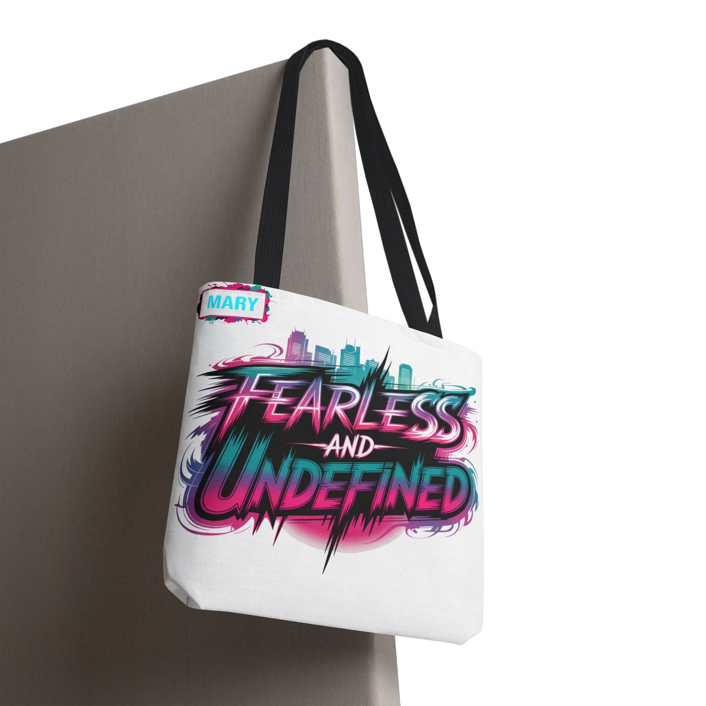 Custom Name Tote Bag | Fearless and Undefined Design | K-Pop Inspired Gift for Fans | Personalized Bold Aesthetic Bag | Trendy Streetwear Tote