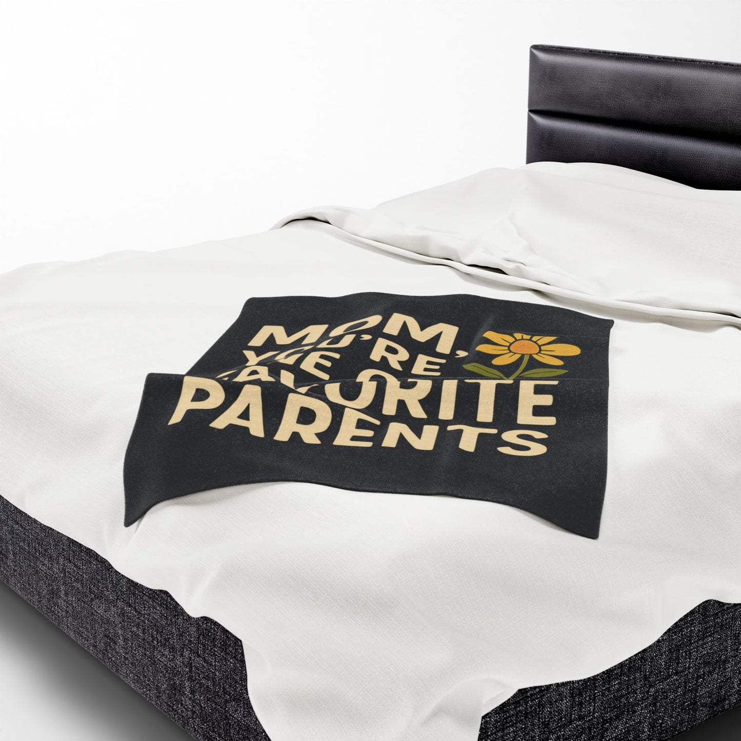 Velveteen Plush Blanket - Mom You're One of My Favorite Parents Mother's Day Throw Blanket Mom Decor