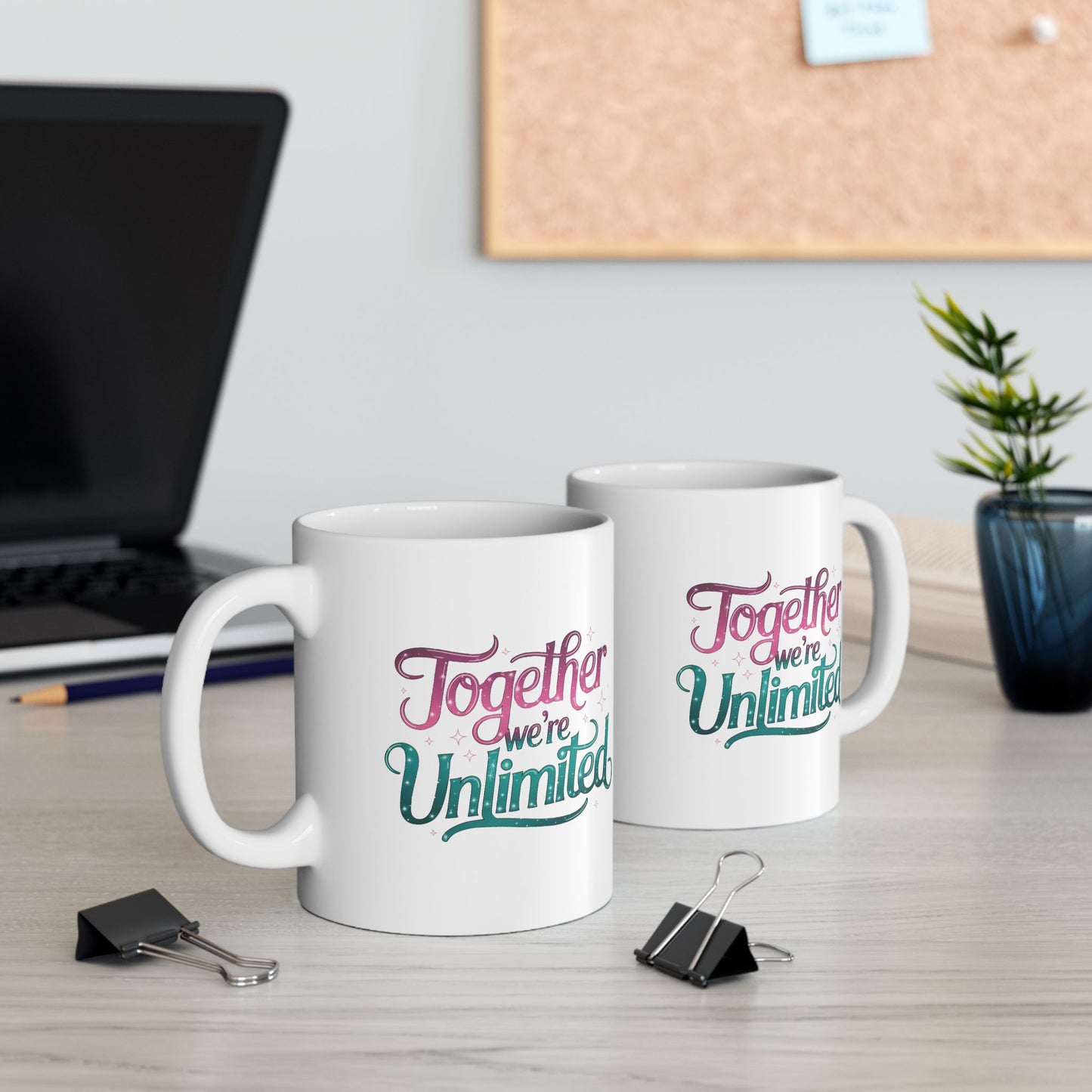 Together We’re Unlimited Mug – Wicked Musical Inspired Gift, Broadway Theater Quote Coffee Cup, Friendship Empowerment Mug, 11oz & 15oz