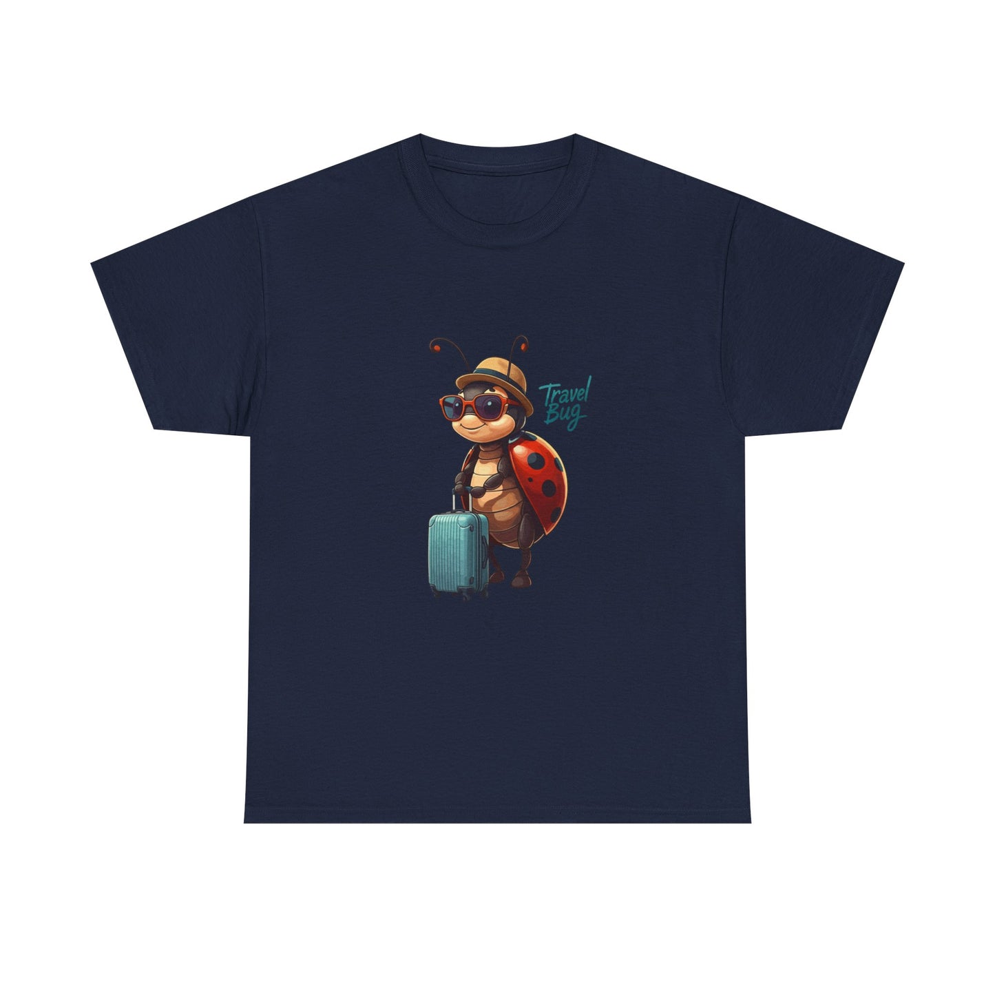 Travel Bug T-Shirt – Cute Ladybug Travel Tee | Funny Wanderlust Shirt for Travel Lovers | Unisex Graphic Tee Gift for Adventurers