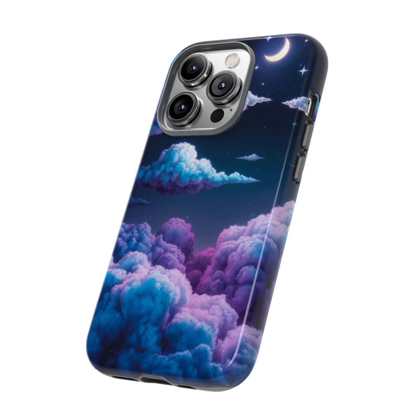 Dreamy Clouds & Moon Tough iPhone Case