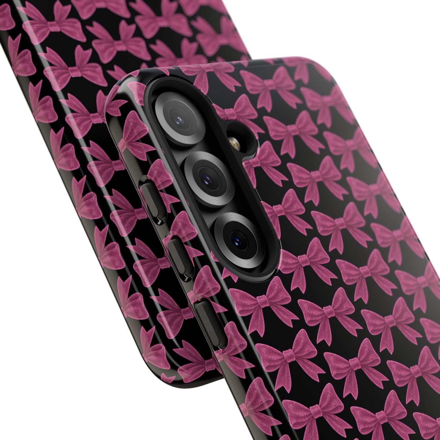 Pink Bow Samsung Case Coquette Aesthetic Phone Cover Cute Girly Phone Case Glossy Y2K Accessory Kawaii Samsung Case Gift