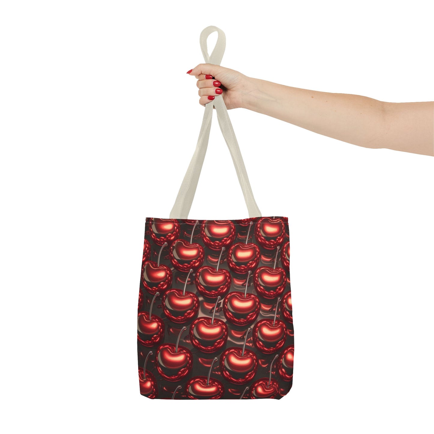 Cherry Tile Tote Bag