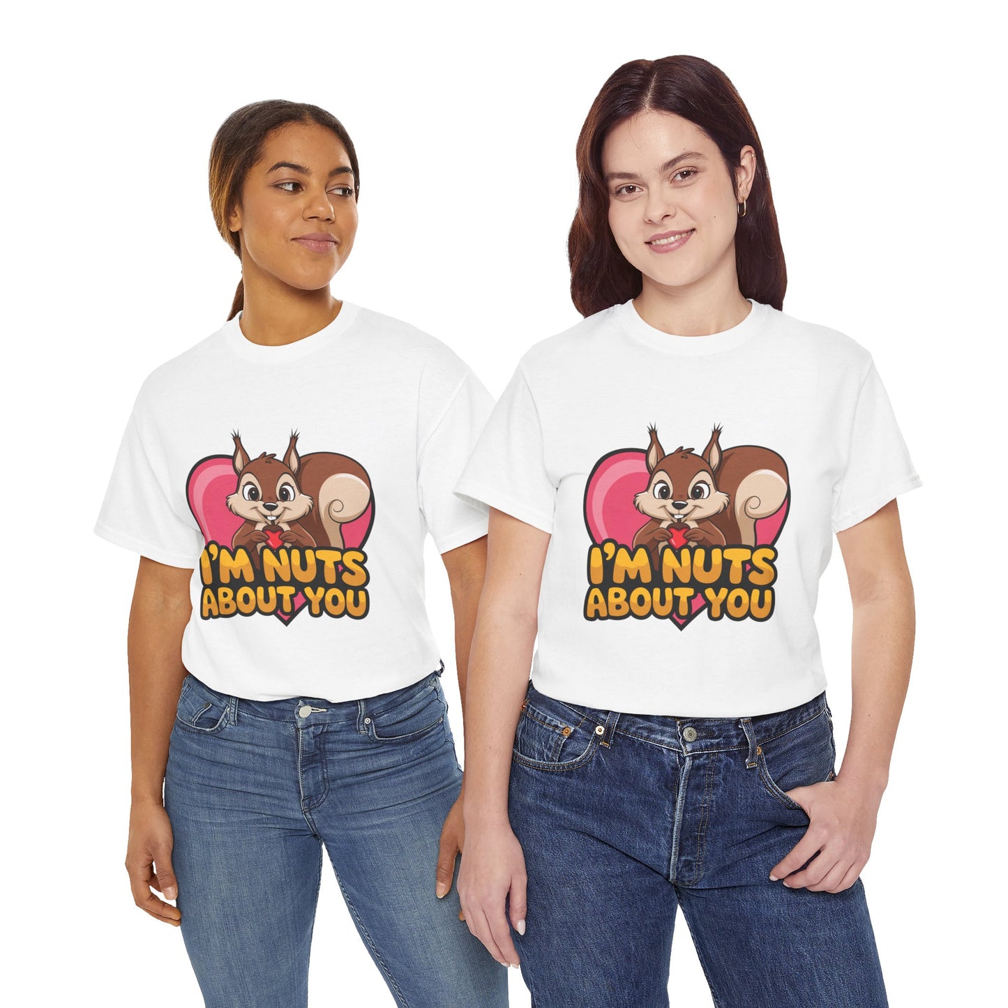 I’m Nuts About You Shirt, Funny Valentine Shirt, Squirrel Love T Shirt, Cute Animal Pun Tee, Valentine Gift For Him Her