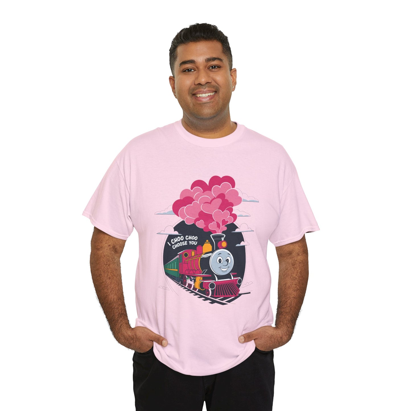 I Choo Choo Choose You Shirt, Cute Train Valentine Tee, Funny Love Graphic TShirt, Romantic Gift For Him Her, Valentine Pun Shir