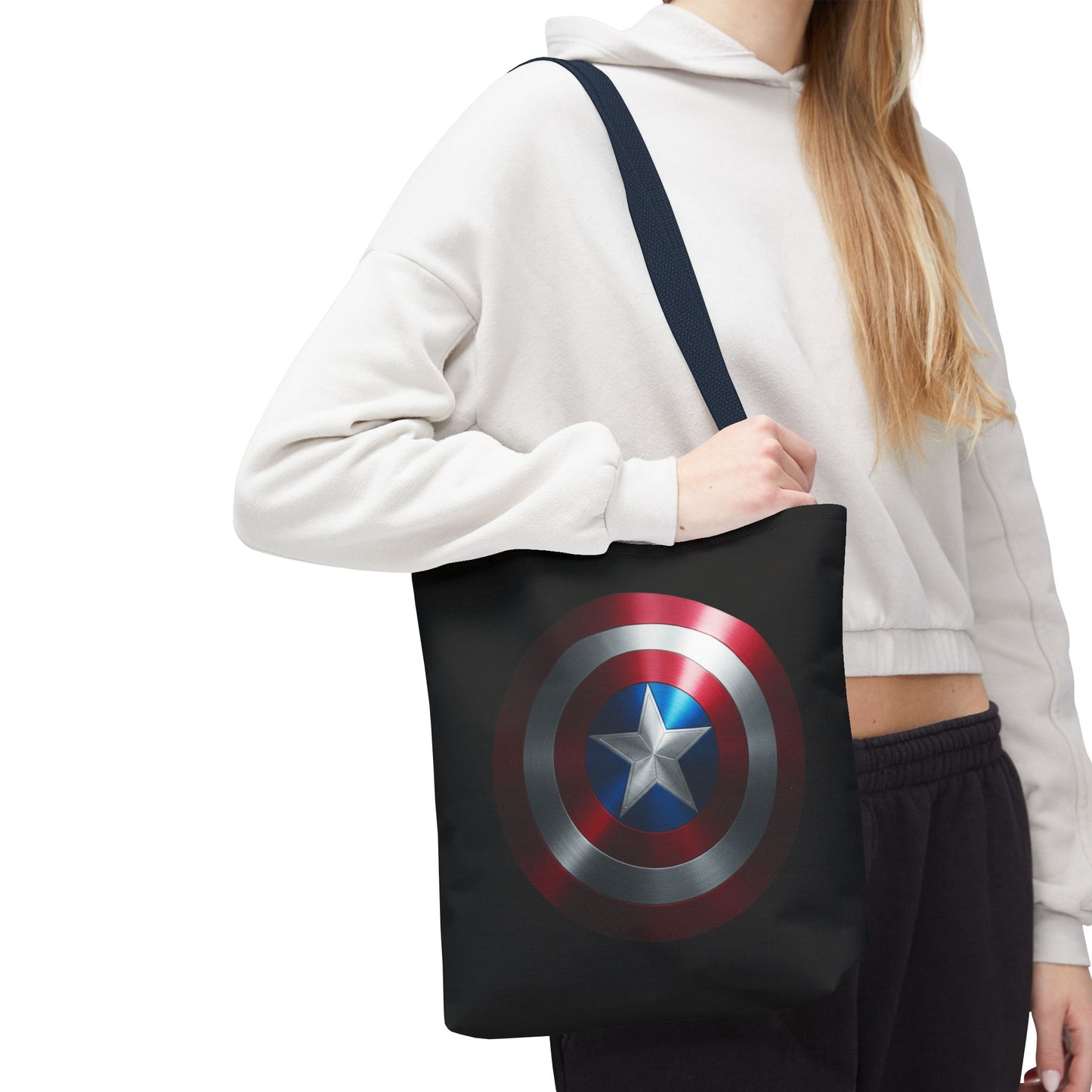Heroic Shield Tote Bag - Stylish Marvel-Inspired Carryall for Fans